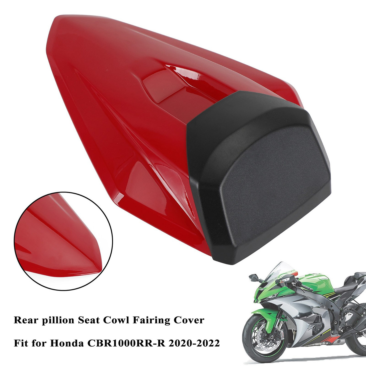 Rear Pillion Seat Cowl Fairing Cover For Honda CBR1000RR-R 2020-2024 Red