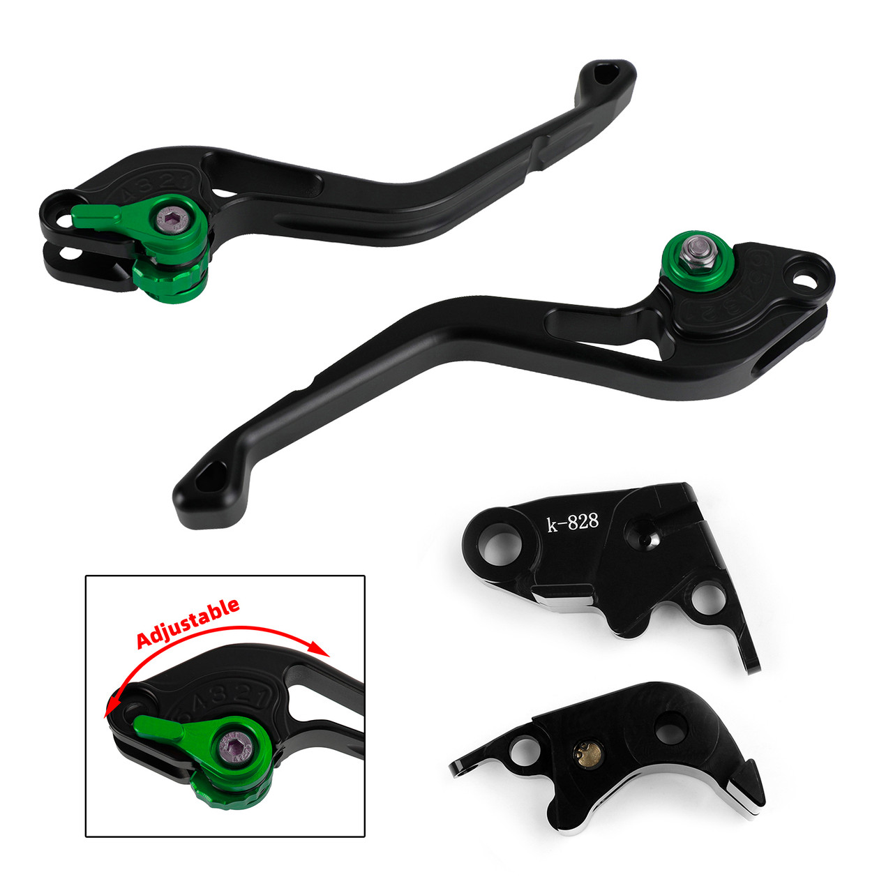 Short Clutch Brake Lever fit for Kawasaki ZX636R / ZX6RR 2005-2006