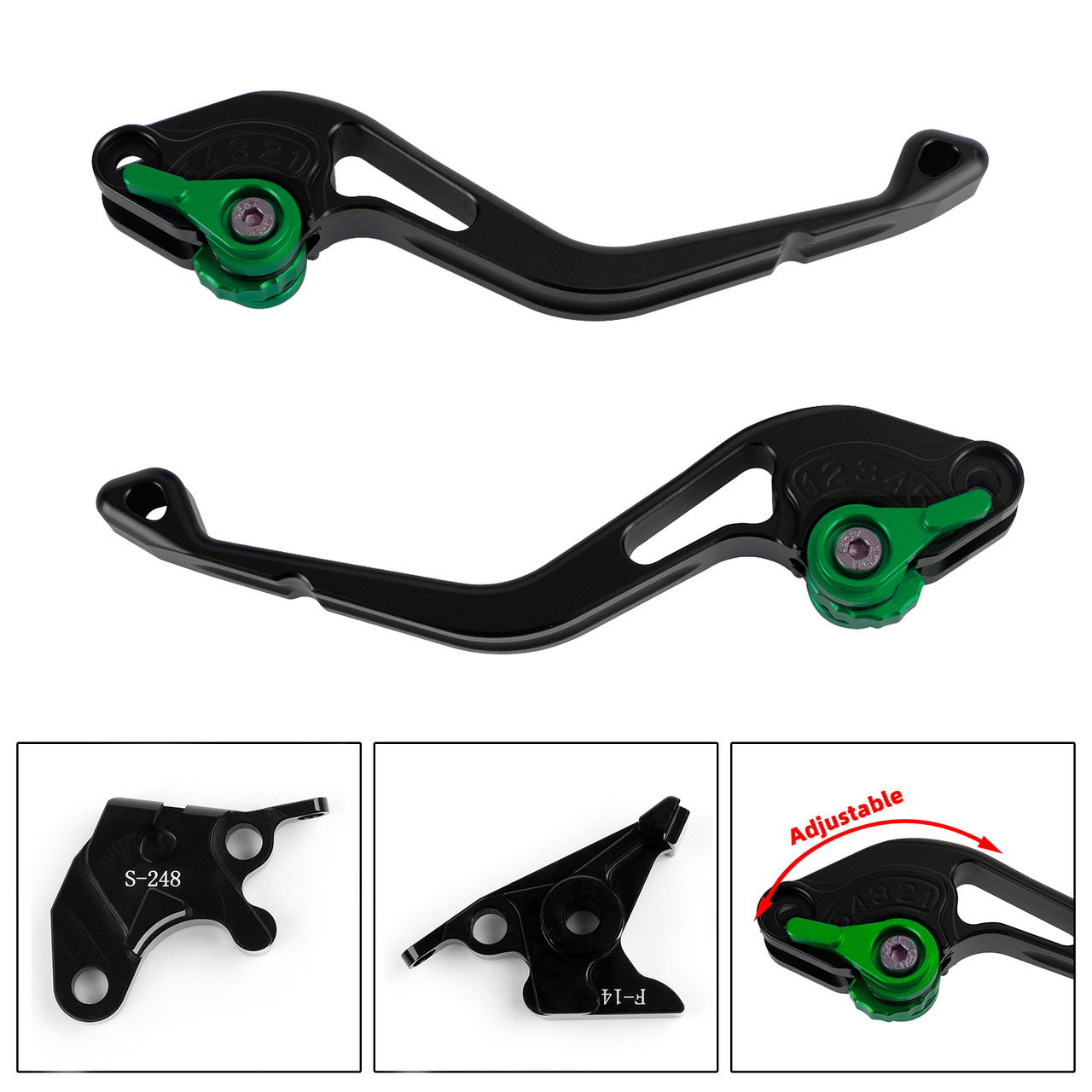 Short Clutch Brake Lever fit for Suzuki GSXR600 750 1000 DL650 GSR600