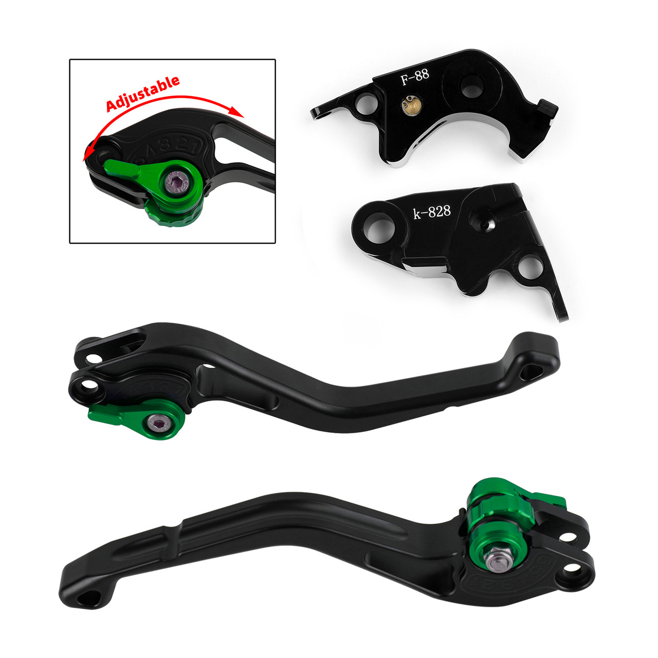 Short Clutch Brake Lever fit for Kawasaki Z750R Z1000 ZX10R ZX6R/636