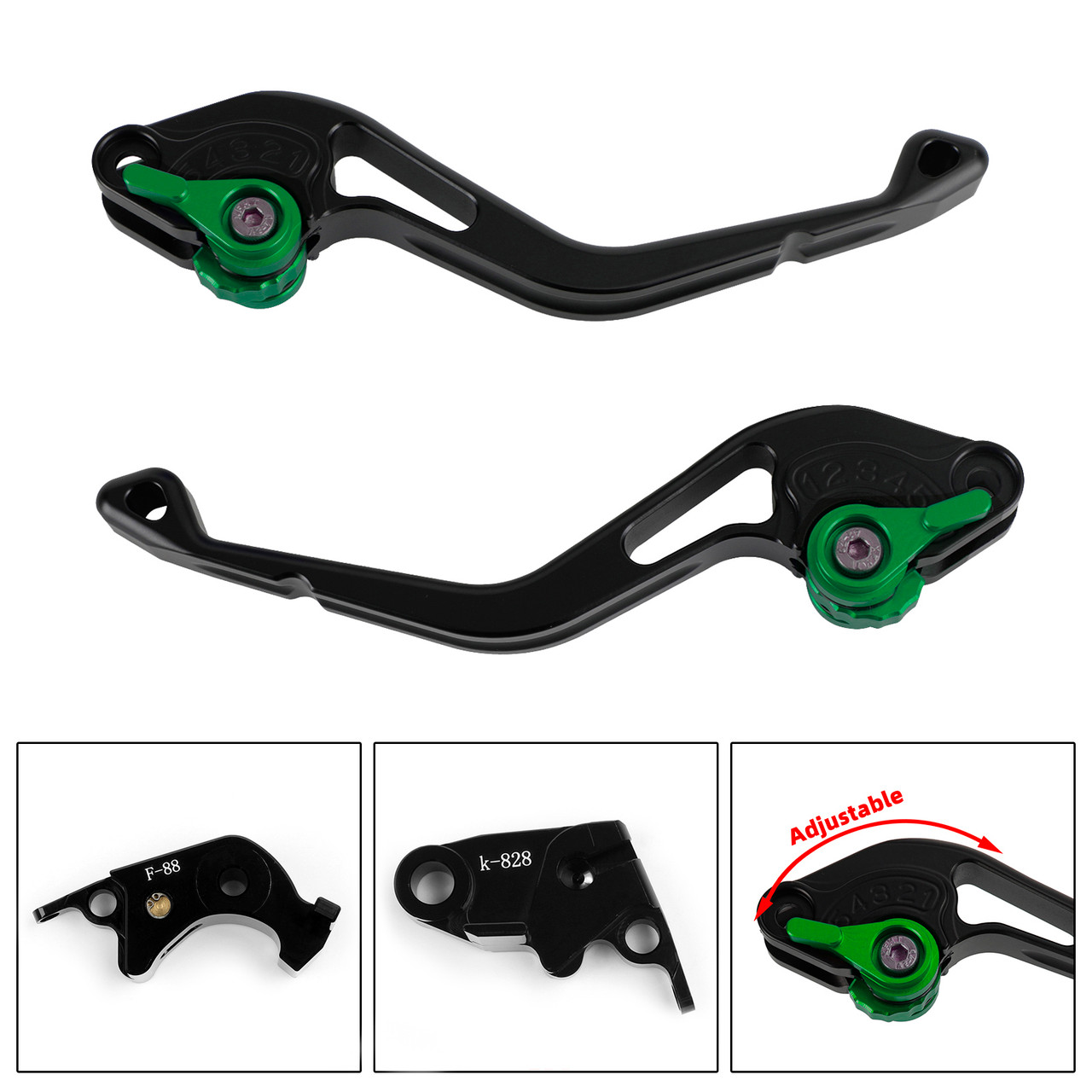 Short Clutch Brake Lever fit for Kawasaki Z750R Z1000 ZX10R ZX6R/636