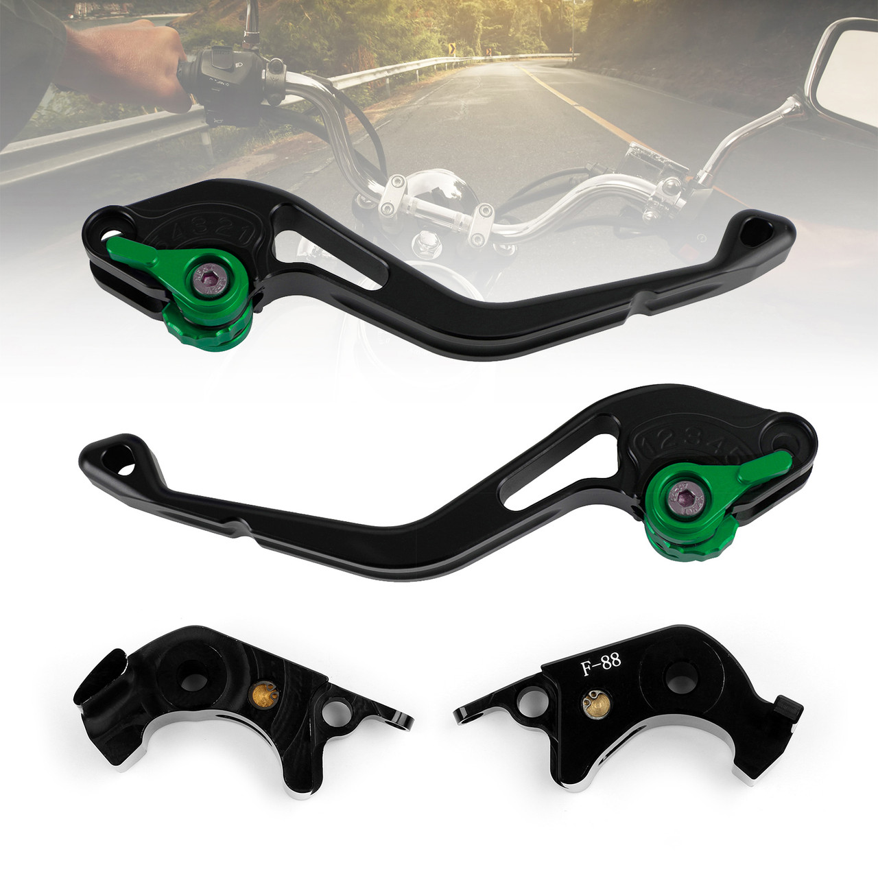 Short Clutch Brake Lever fit for Kawasaki ZX1400 ZX14R ZZR1400 GTR1400