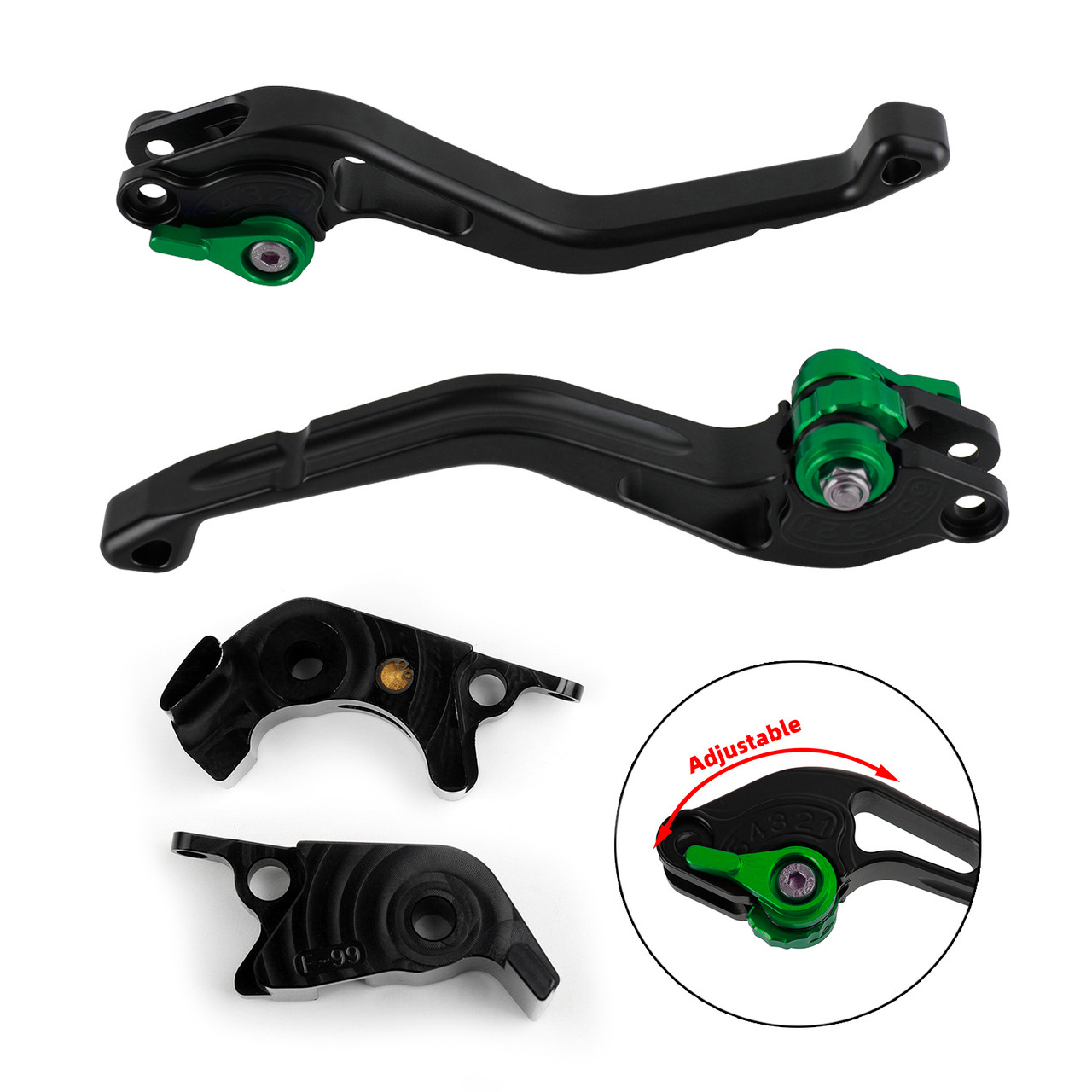 Short Clutch Brake Lever fit for Kawasaki ZZR/ZX1400 SE Version 16-17