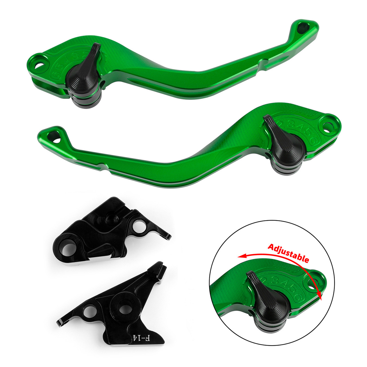 CNC Short Clutch Brake Lever fit for Kawasaki ZZR600 ZXR400 Z750S ZX9R ER-5