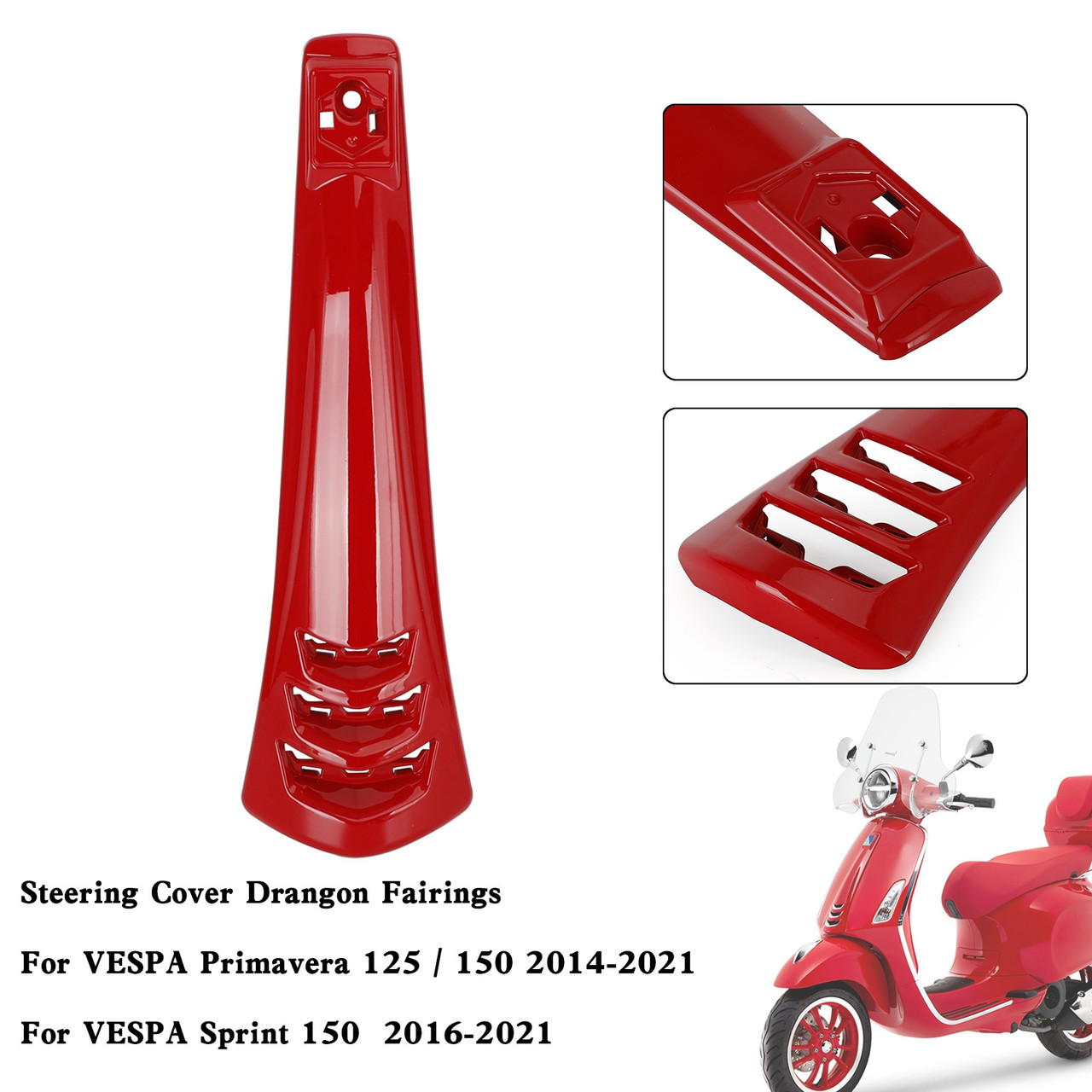 Steering Horn Cover fairing For VESPA Sprint Primavera 125/150 2014-2021 RED