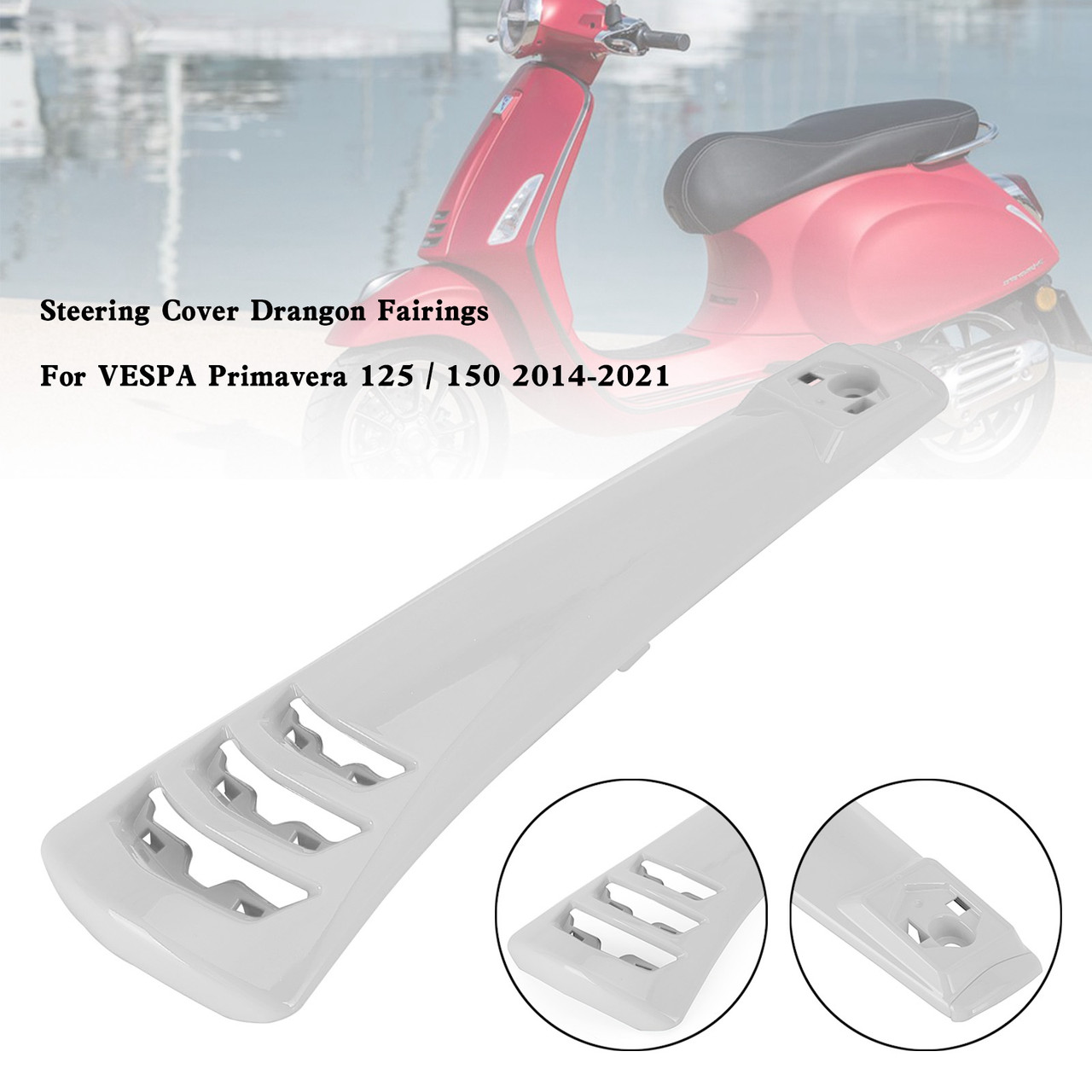 Steering Horn Cover fairing For VESPA Sprint Primavera 125/150 2014-2021 WHI