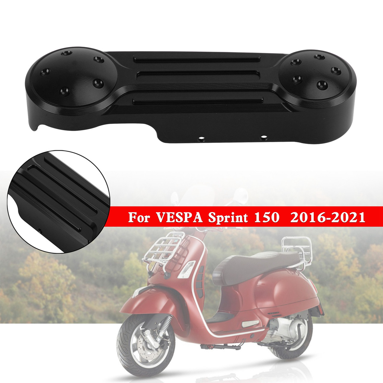 Front Fork Suspension Arm Cover For VESPA Primavera GTS Sprint 150 250 300 BLK