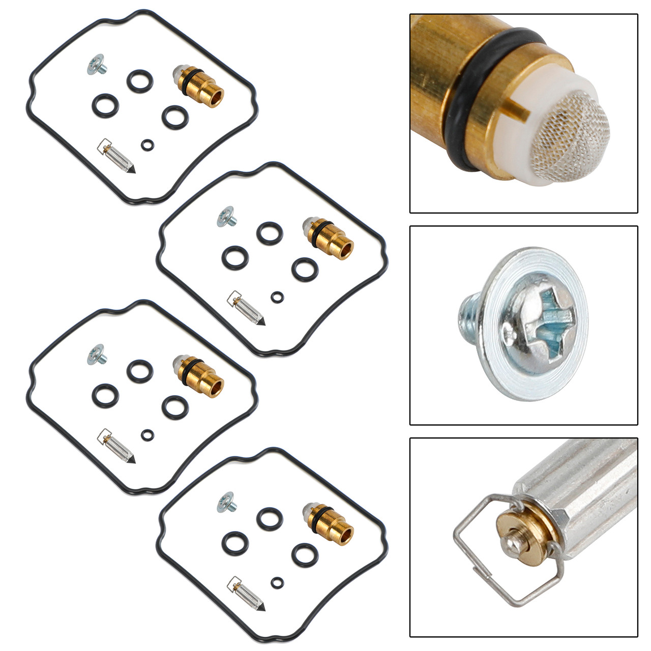 4X Carburetor Rebuild Repair Kit fit for Yamaha version FZR400(1WG)R/RR 88-1990