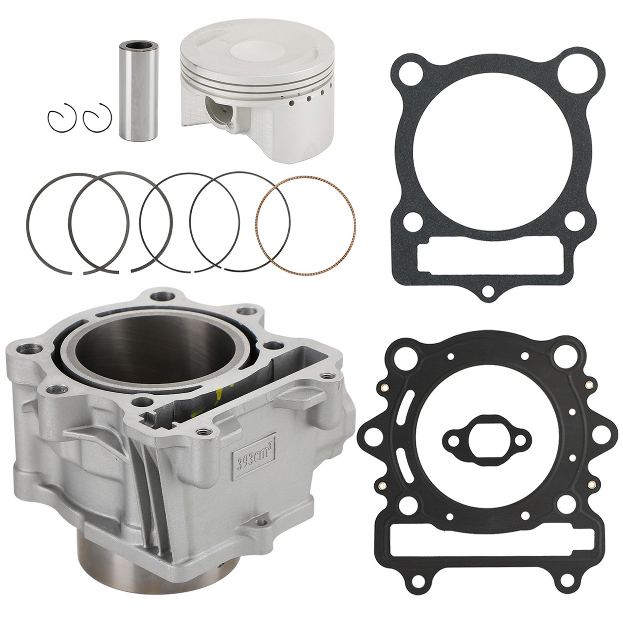 Cylinder Block Jug Piston Ringset Gasket Top End Rebuild Kit Fits UTV ATV 400 MSU Hisun Massimo HS400 YS400 Bennche TSC