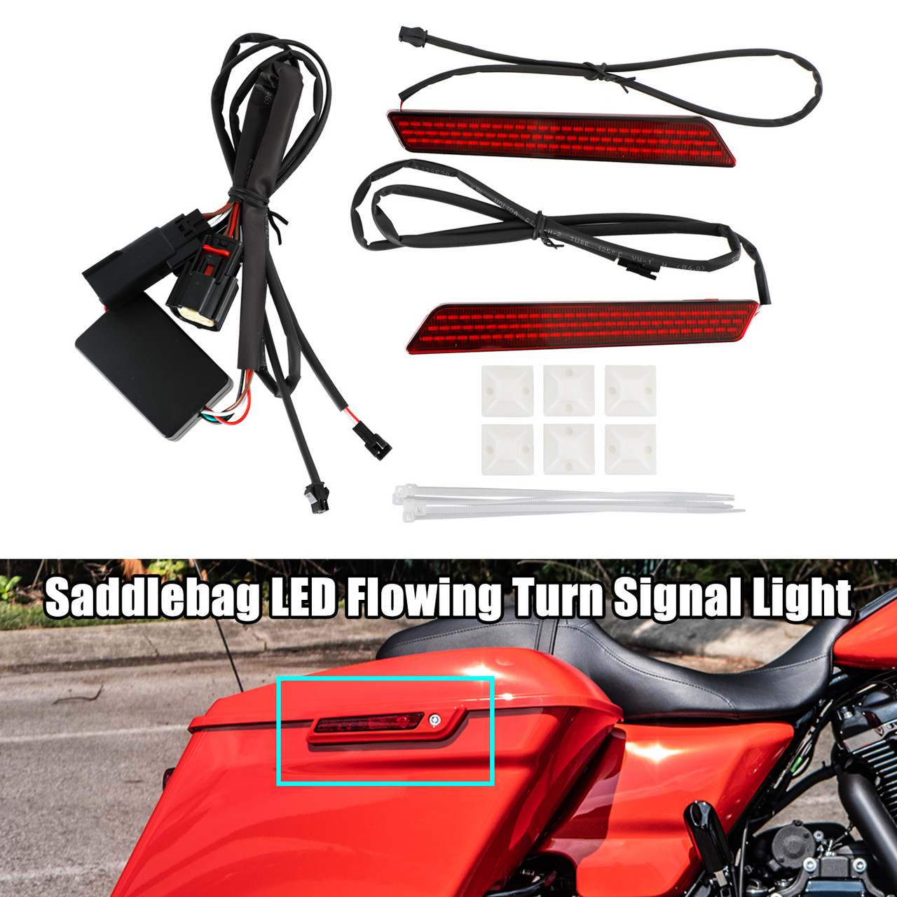 Motorcycle Parts Accessories/Tail Light/LED Taillight with integrated Turn Signals/Harley Davidson LED Taillight with Turn Signals