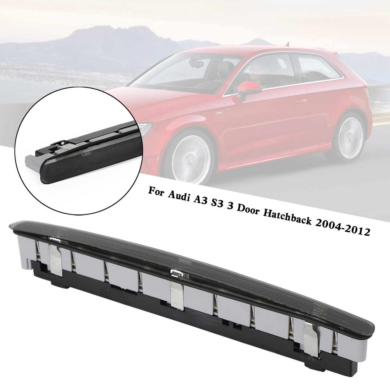 Black Third Brake Light?8P3945097 Audi A3 S3 3 Door Hatchback 2004-2012
