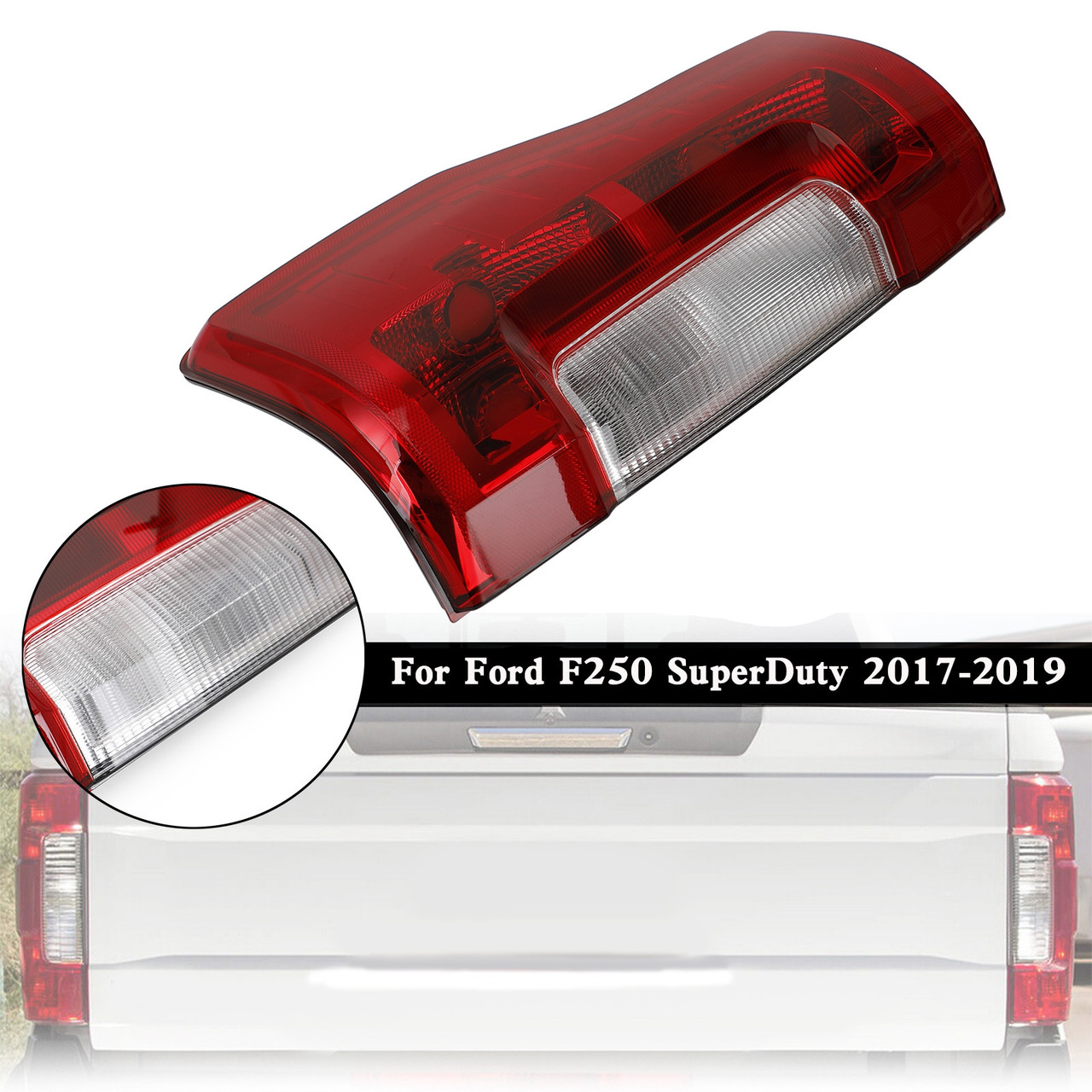 Right 17-19 Ford F-250 F-350 Super Duty Tail Light Lamp w/o Blind Spot w/o LED FO2801256