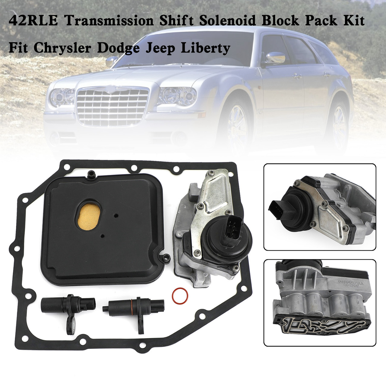 42RLE 09-10 Dodge Challenger V6 3.5L Transmission Shift Solenoid Block Pack Kit Generic