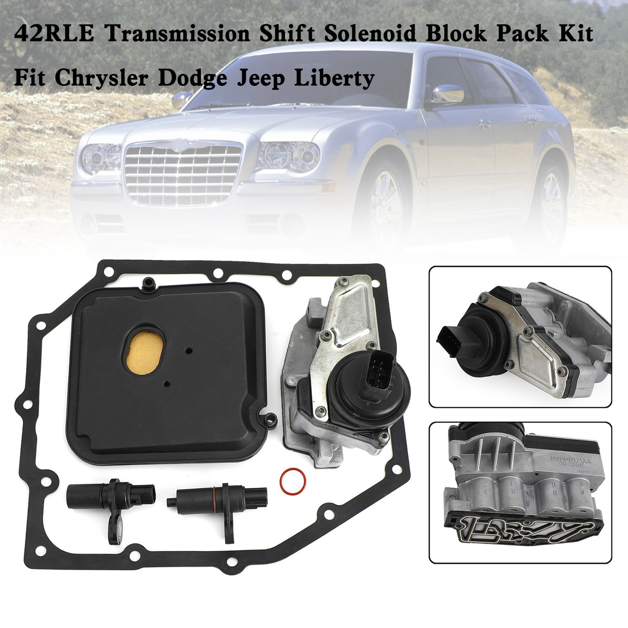 42RLE 07-11 Dodge Ram 1500 V6 3.7L Transmission Shift Solenoid Block Pack Kit Generic