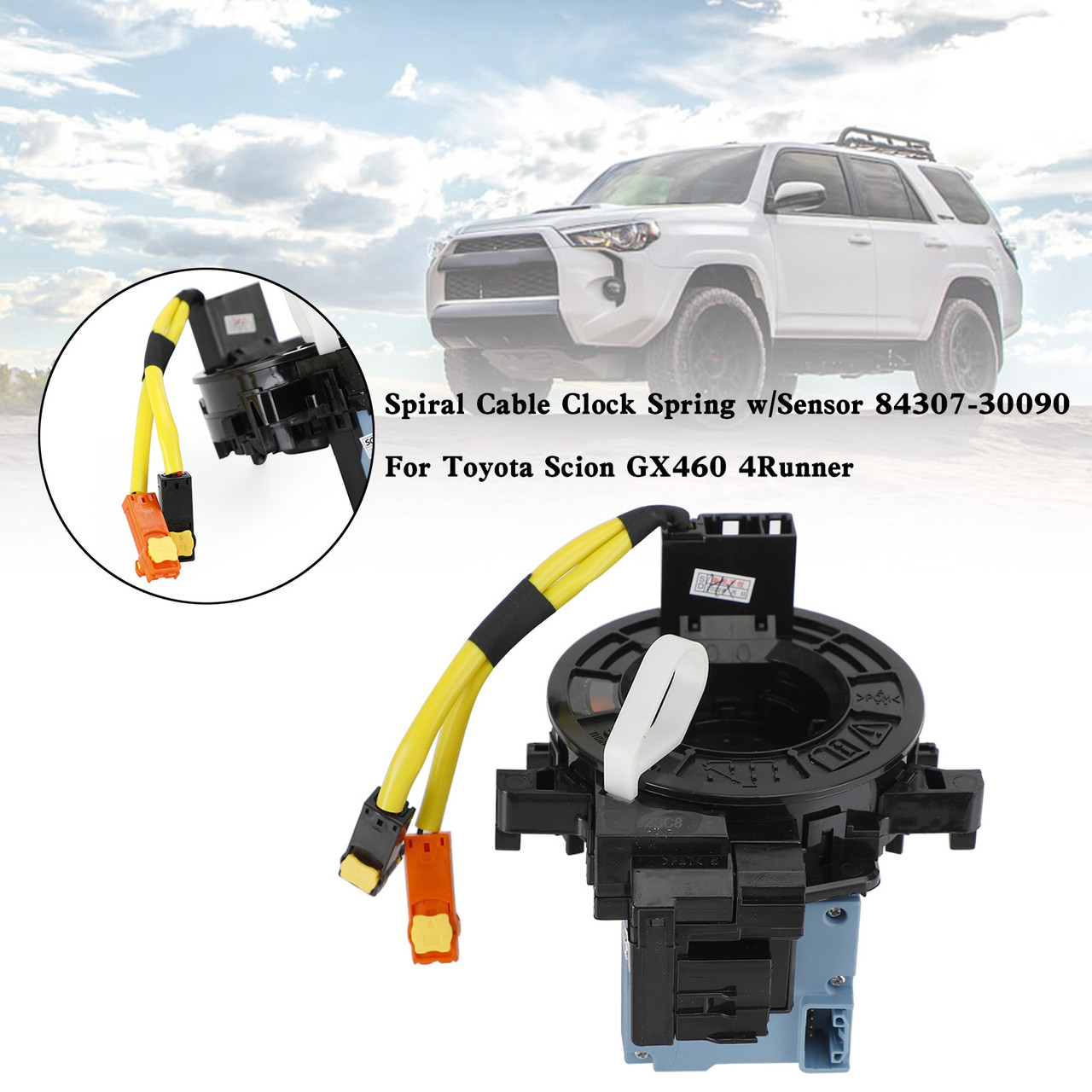 Spiral Cable Clock Spring w/Sensor 84307-30090 Toyota Scion GX460