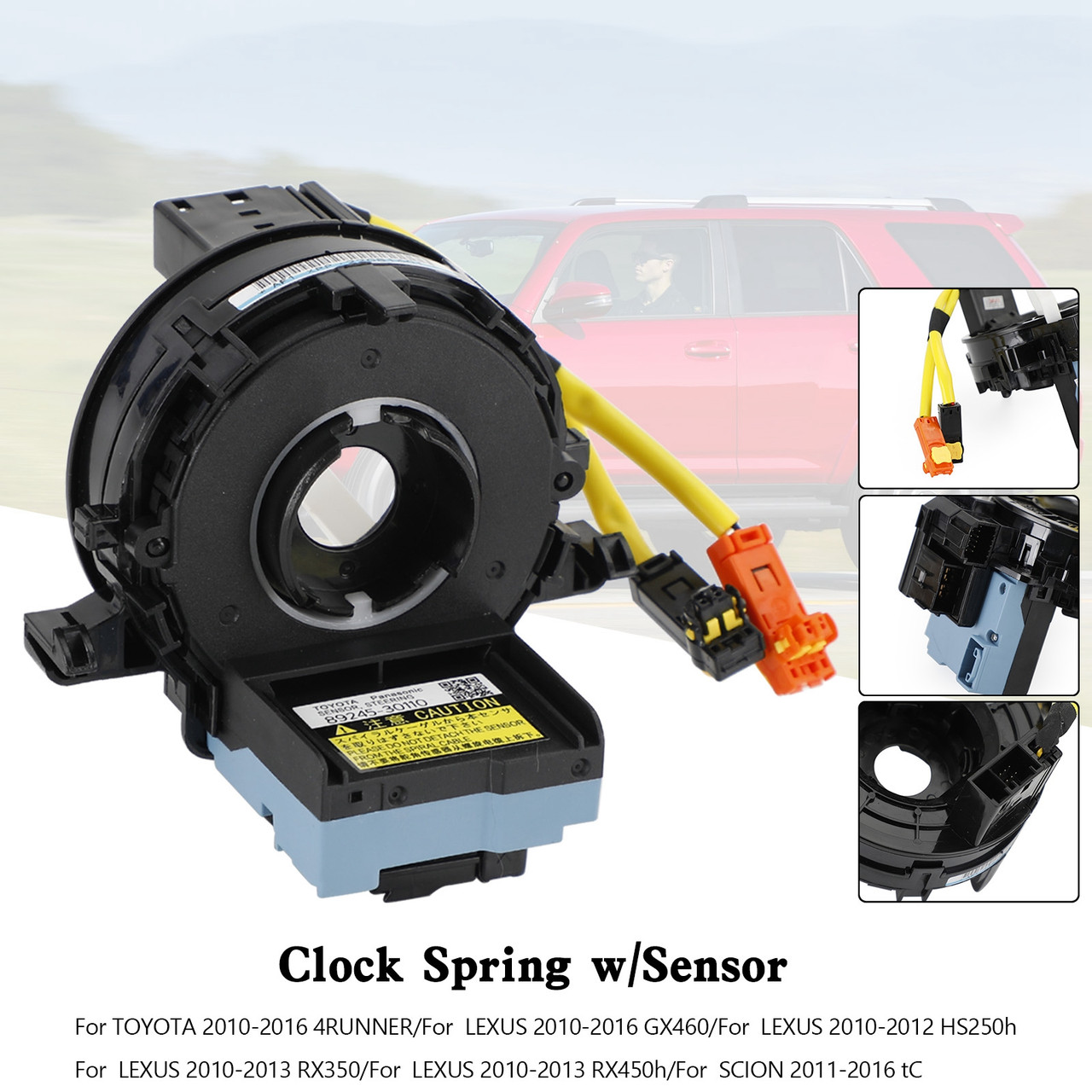 Spiral Cable Clock Spring w/Sensor 84307-30090 Toyota Scion GX460 4Runner