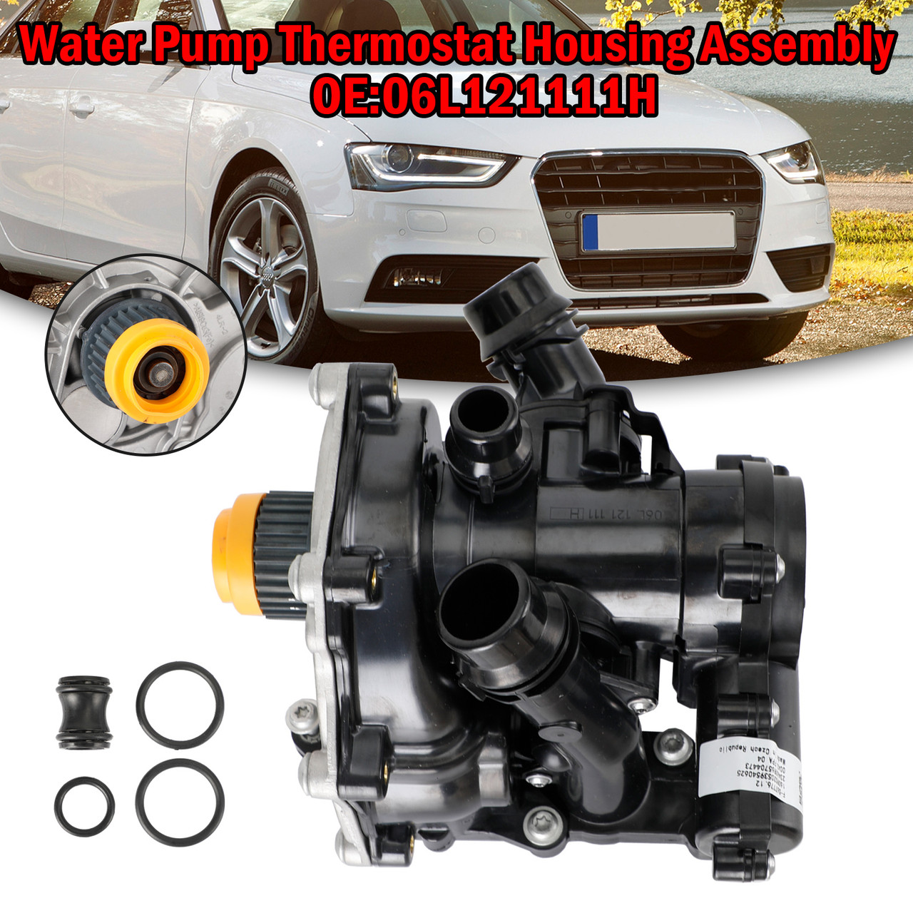 06L121111H 11-15 Audi A4 B8,8K2 Sedan 1.8 TFSI Water Pump 06L121111H 11-15 Audi A4 B8,8K2 Sedan 1.8 TFSI Water Pump