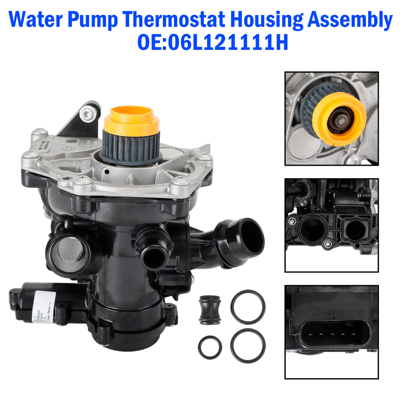 06L121111H 11-15 Audi A4 B8,8K2 Sedan 1.8 TFSI Water Pump Thermostat Housing Assembly Generic