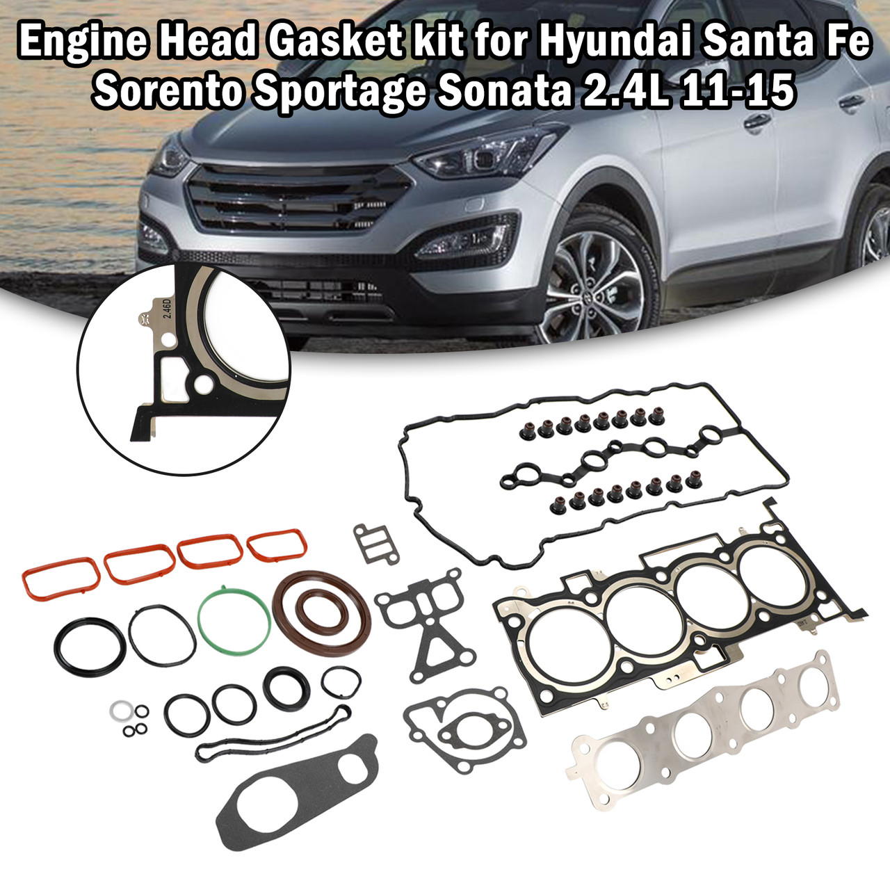 Engine Head Gasket kit Hyundai Santa Fe Sorento Sportage Sonata 2.4L 11-15