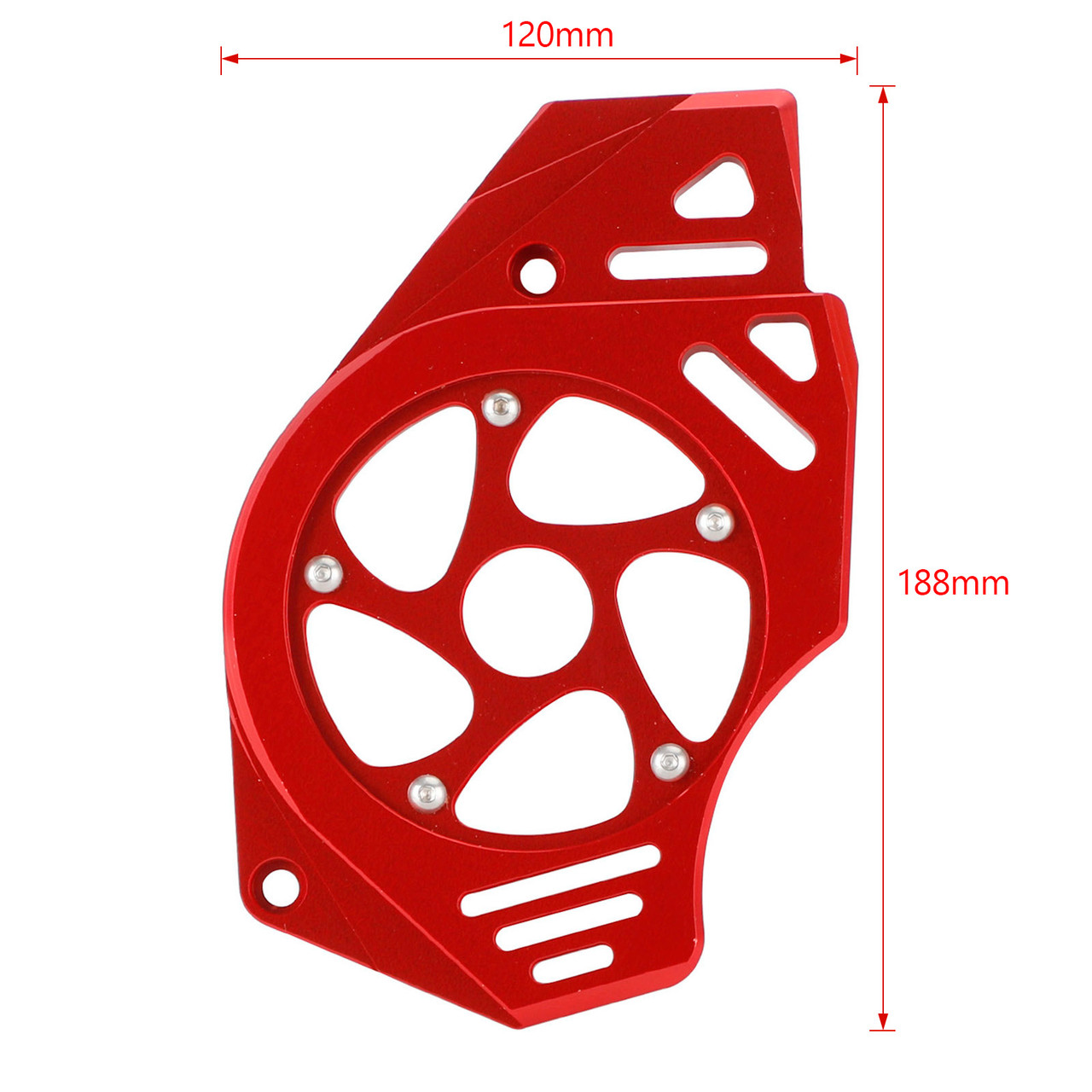 Sprocket Cover Chain Guard Protection Kawasaki Ninja Vulcan 650 ER-6N Red