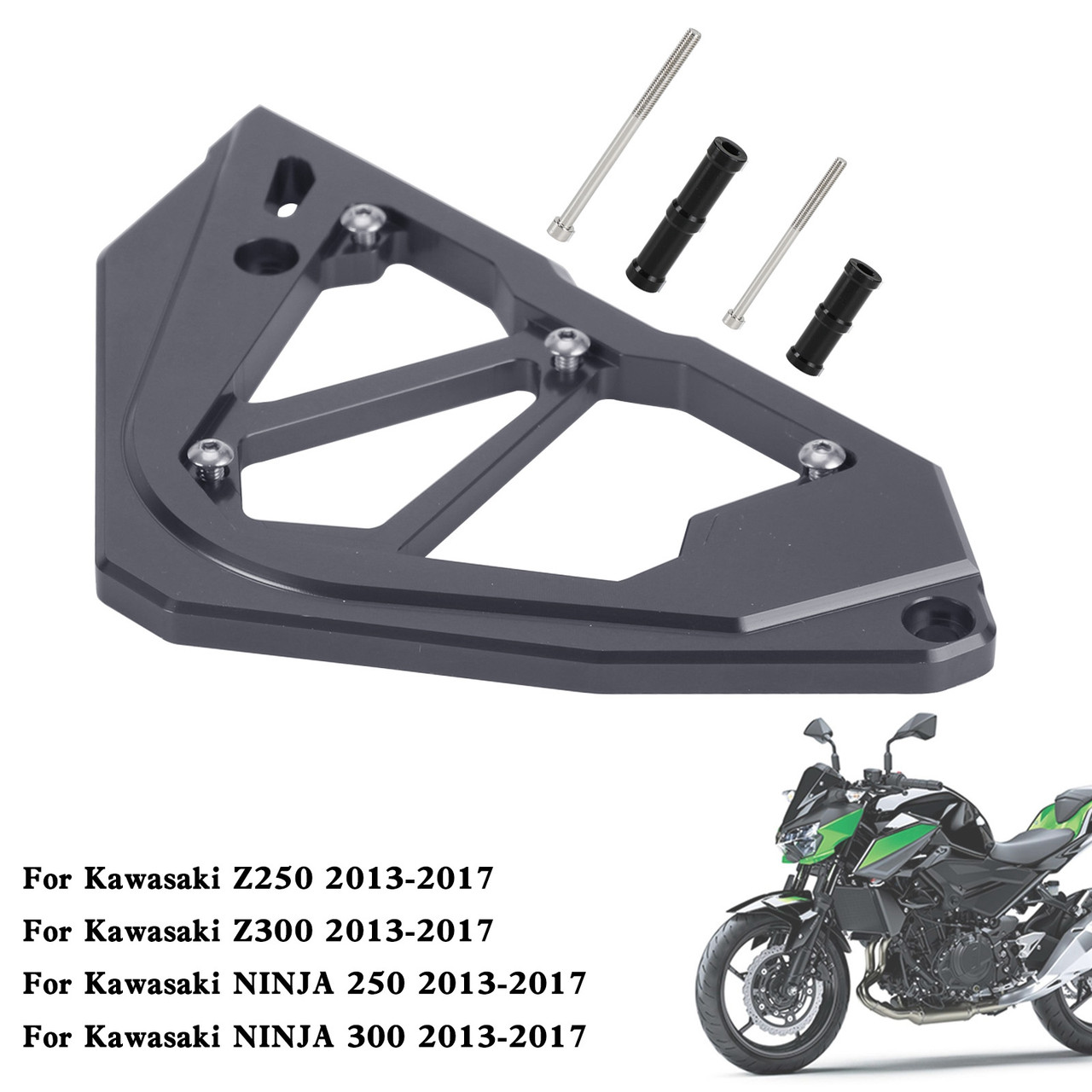 Sprocket Cover Chain Guard KAWASAKI Z250 Z300 NINJA 300 250 13-17 Ti