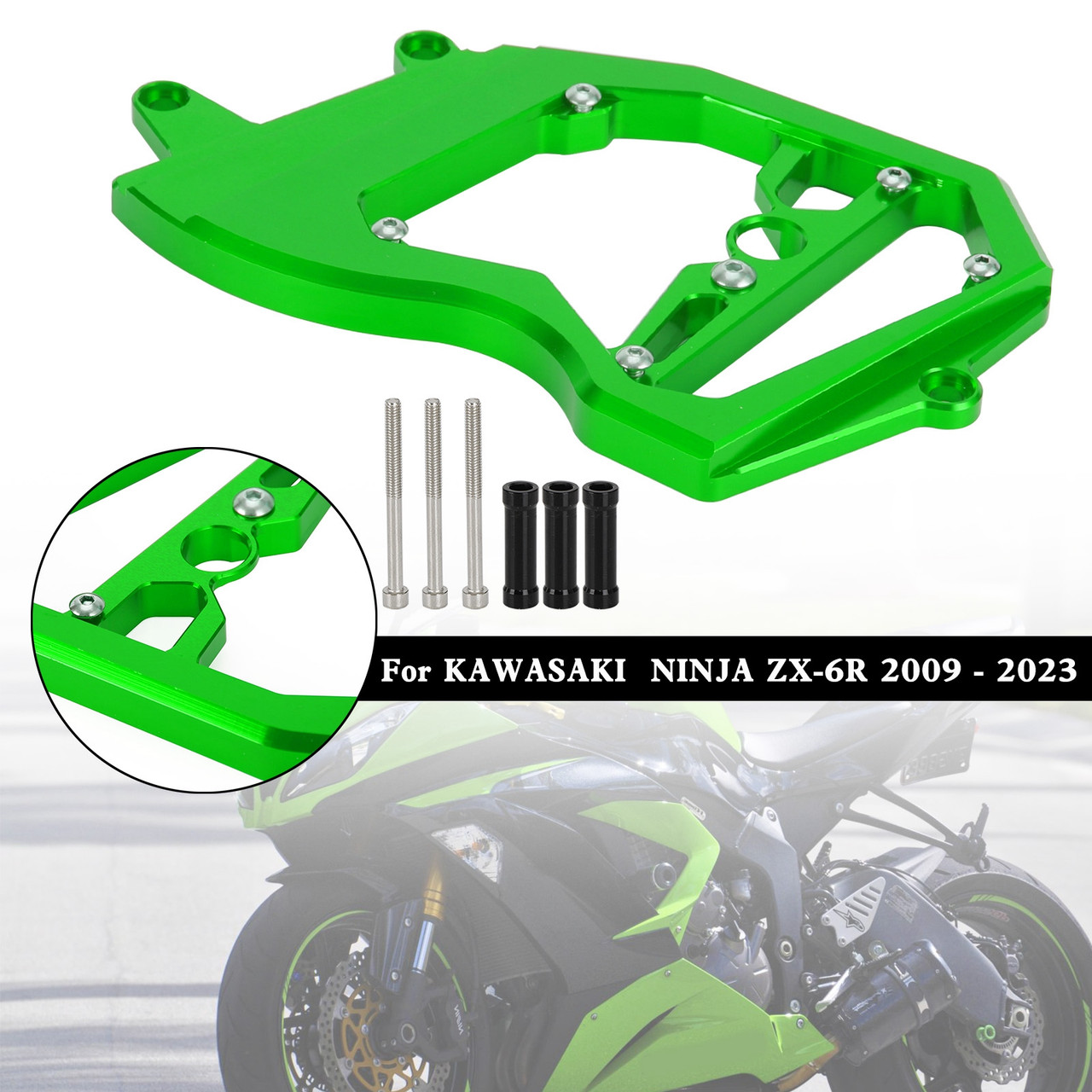 Front Sprocket Cover Chain Guard KAWASAKI Ninja ZX-6R ZX6R 2009-2023 Green