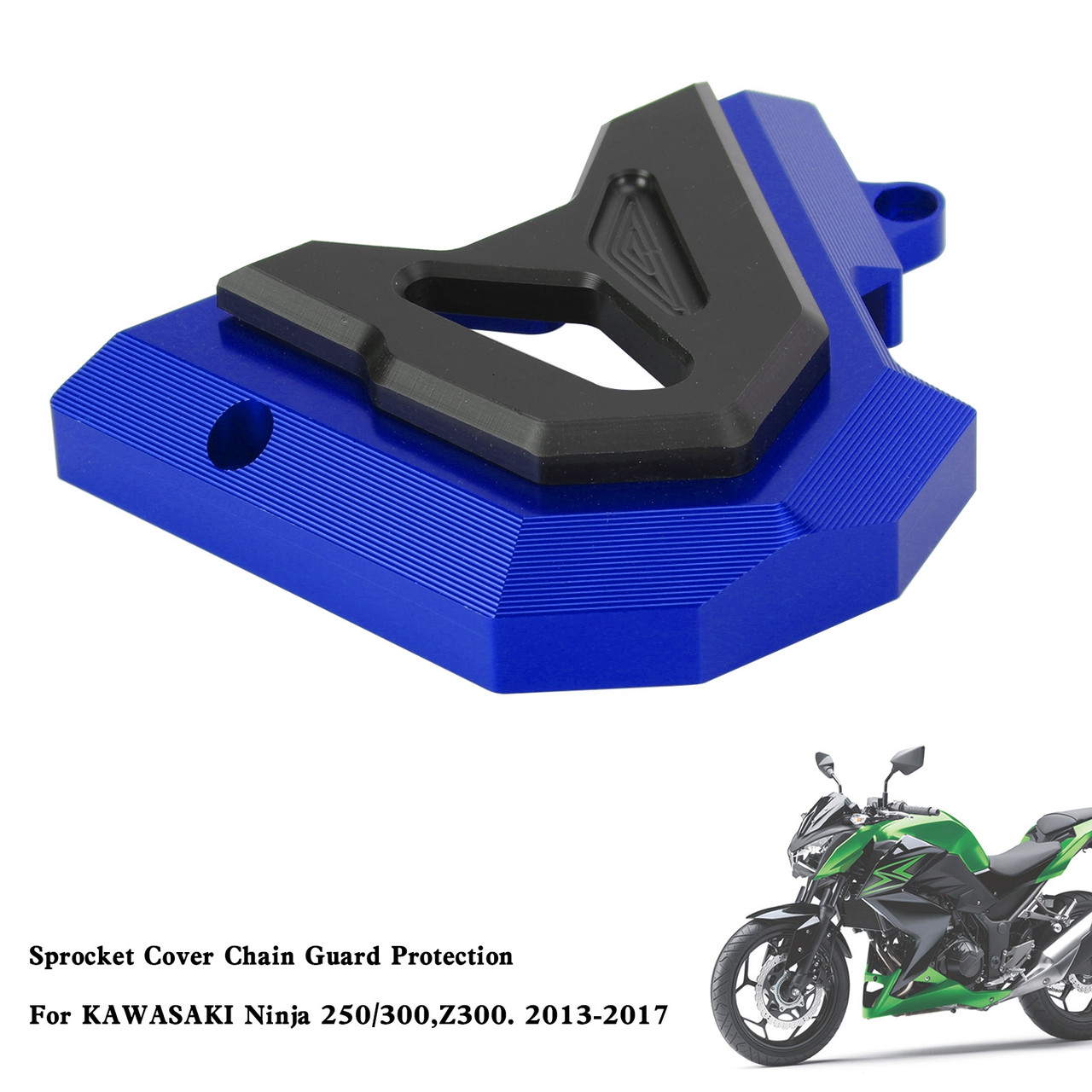 Front Sprocket Cover Chain Guard KAWASAKI Ninja 250 300 Z300 2013-2017 Blue