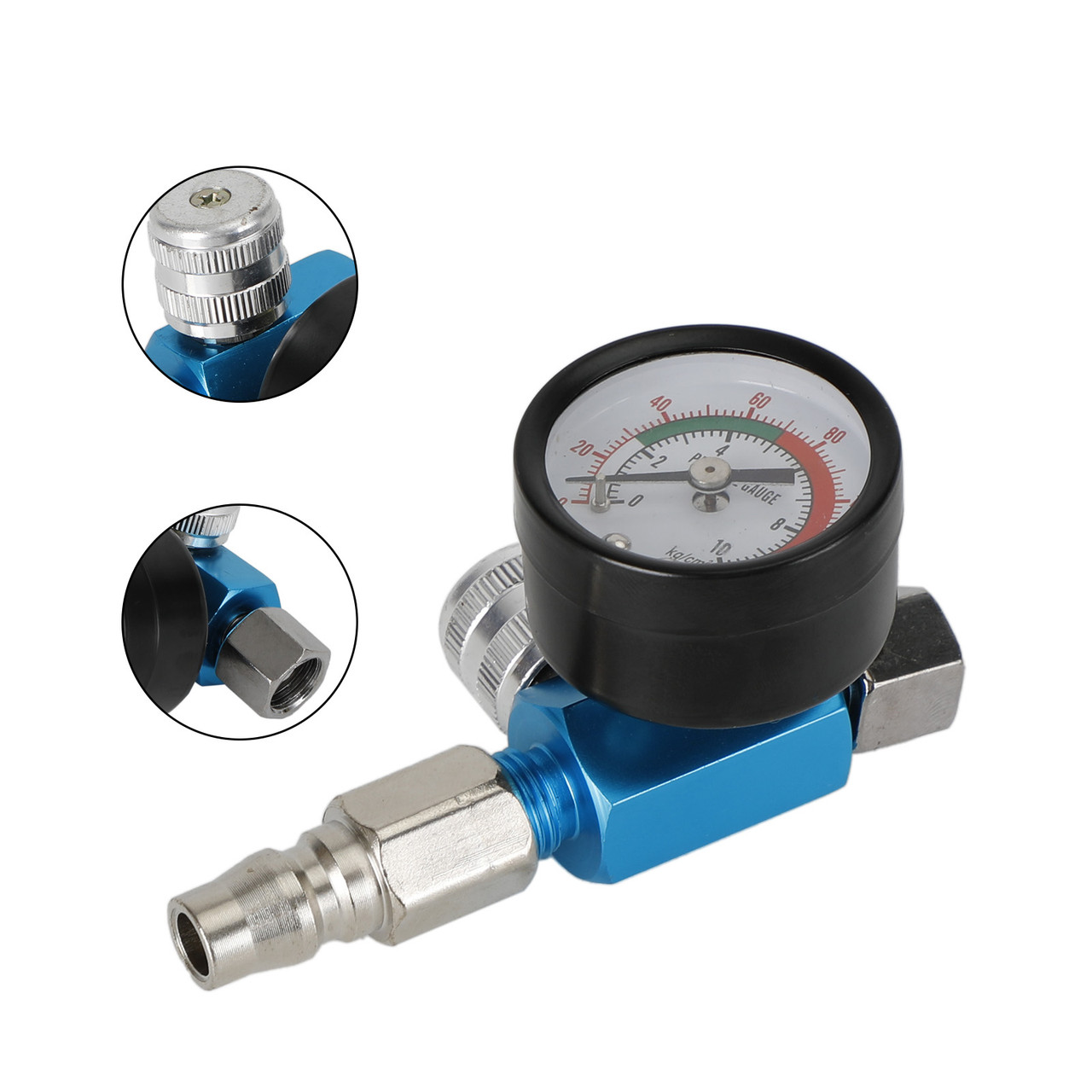 1/4" Air Pressure Regulator Air Regulator Gauge Paint Gun Filter Tool