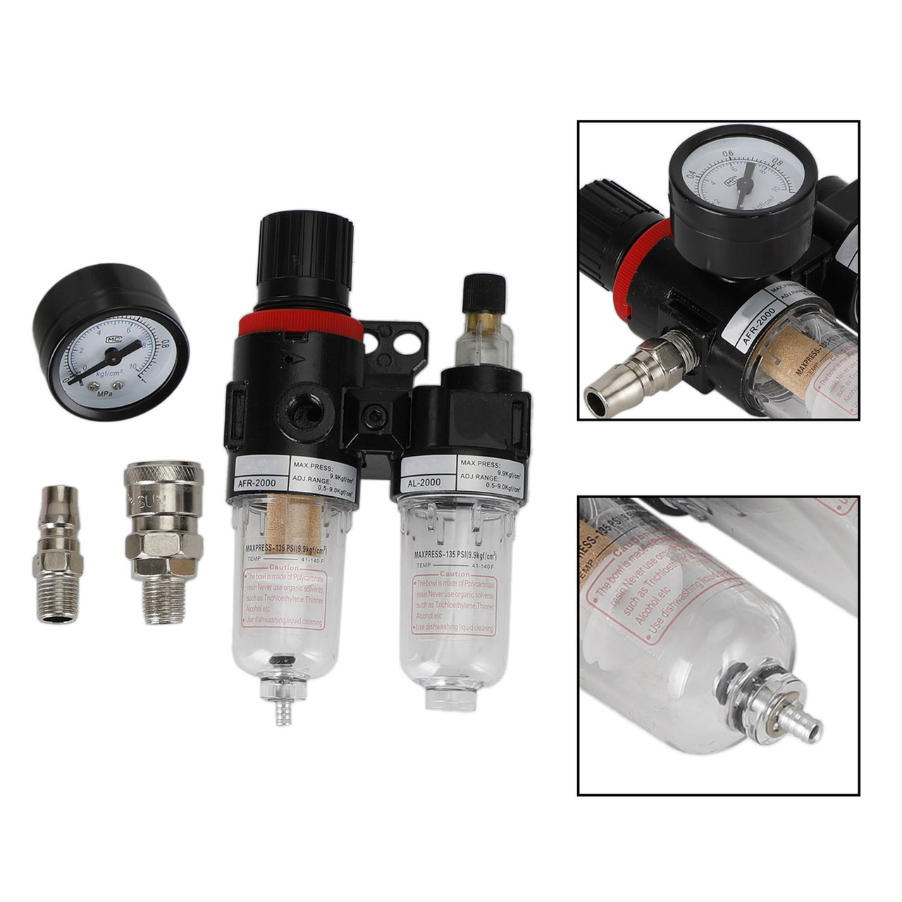 AFC2000 Air Compressor Filter Tool Reduce Valve Regulator Oil Water Separator