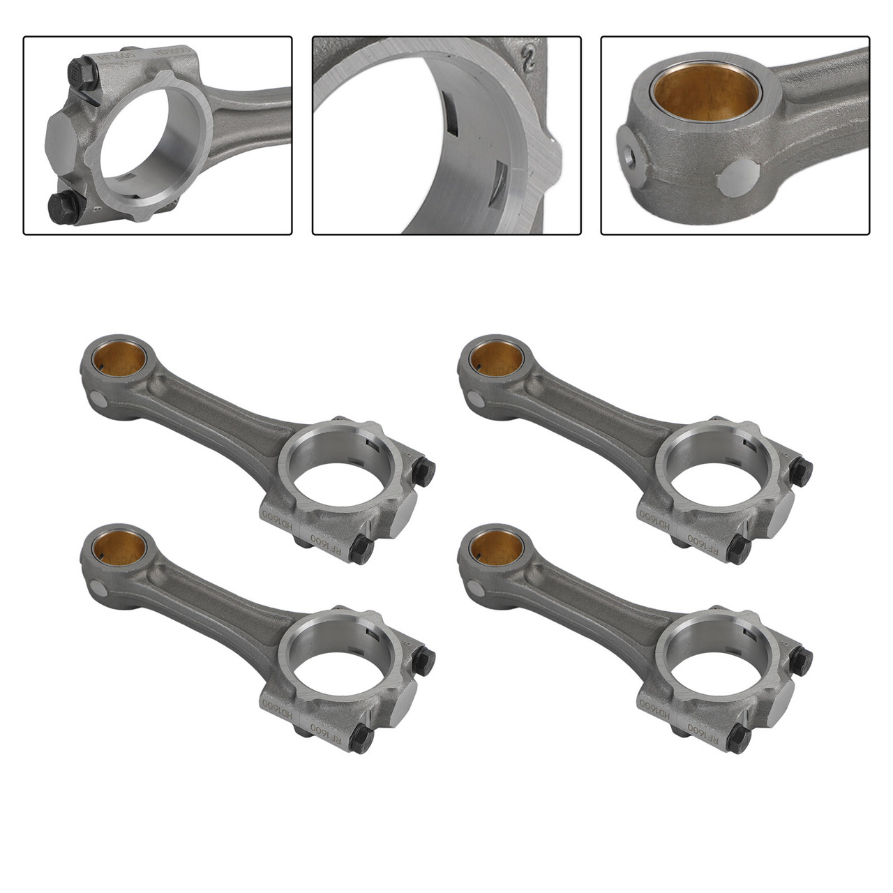 4Pcs Connecting Rod Kubota Bobcat V2203 Tractor L3940DT Engine