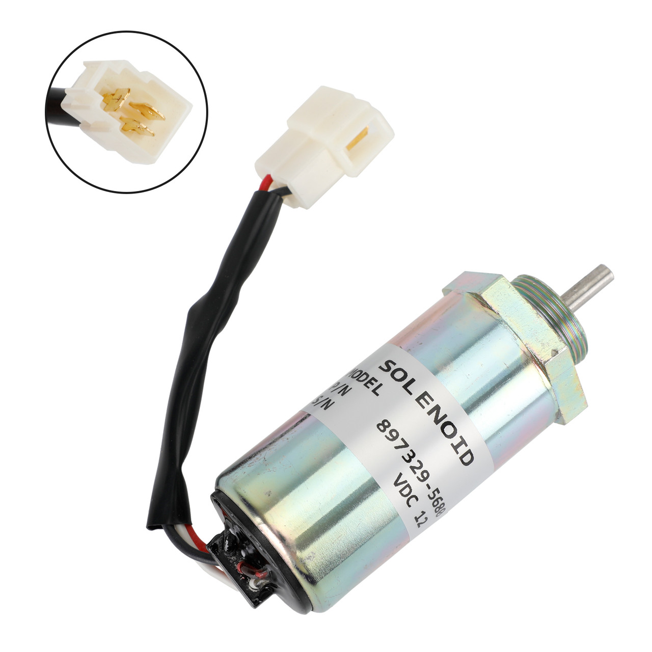 きみ 897329-5680 Fuel Shut Off Solenoid Isuzu Engines 3LD1 3LD2 4LE1