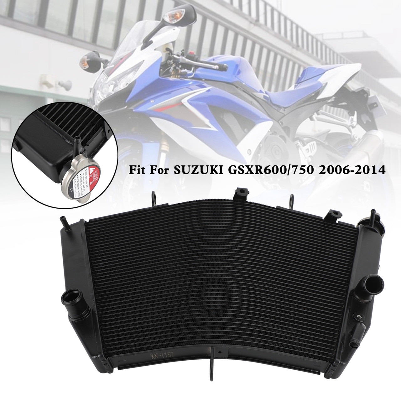 Radiator Cooler Cooling Suzuki GSXR 600 750 GSX-R600 GSX-R750 2006-2014