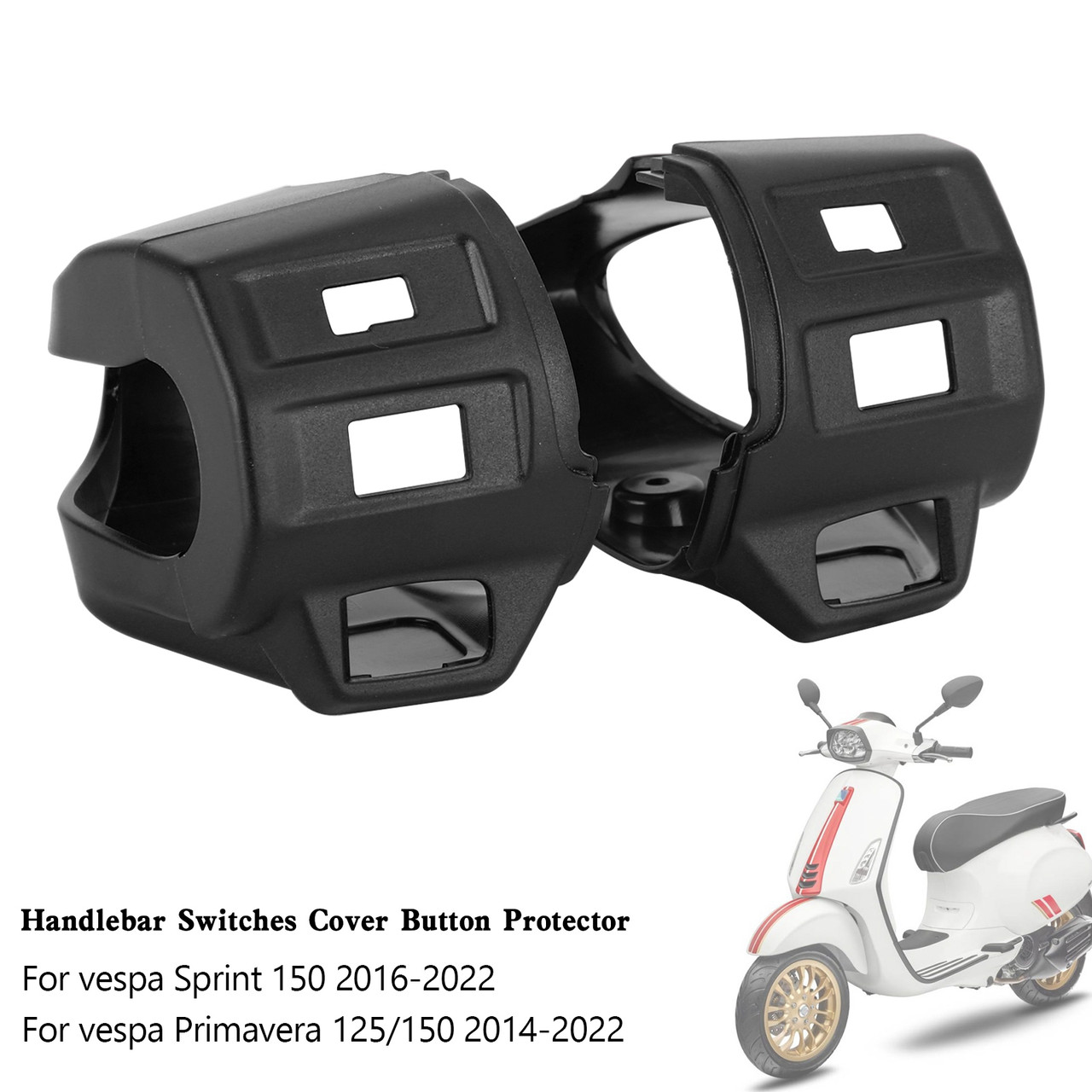 Handlebar Switches Cover Button Sprint Primavera 125 150 2014-2022 BLK