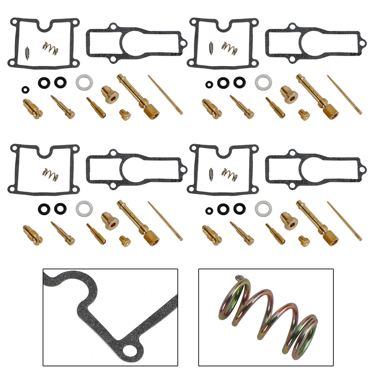 4X Carburetor Rebuild Kit fit Kawasaki Z400 KZ400FX KZ550 GPZ550 1980-1983