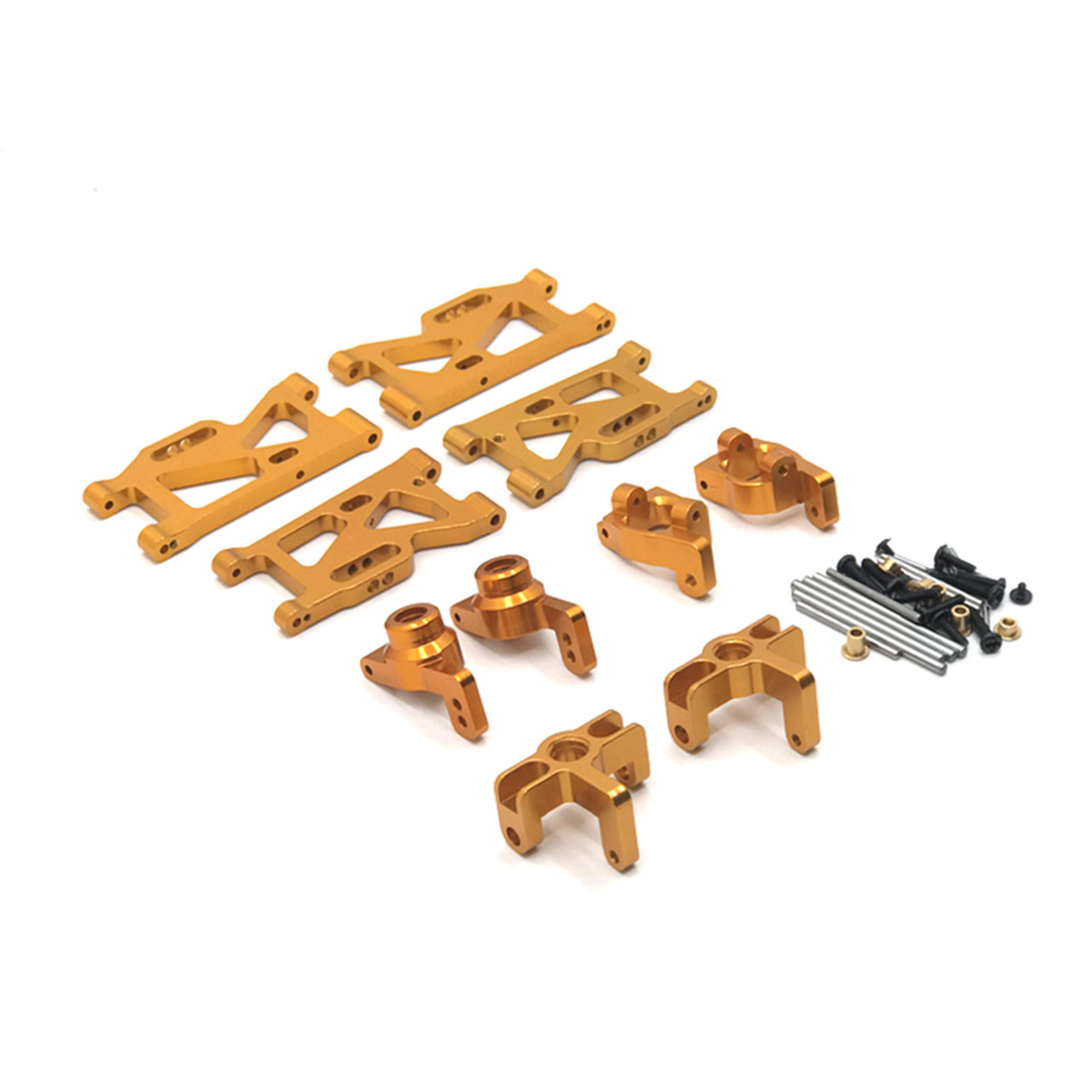 Front Rear Swing Arm Set Wltoys 124016 124017 124018 124019 144001-02 RC Car Gold