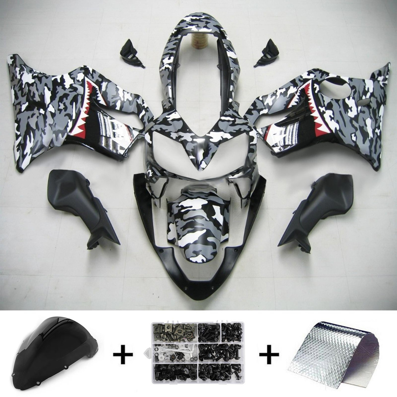 04-07 Honda CBR600 F4i Amotopart Fairing Kit Generic #131