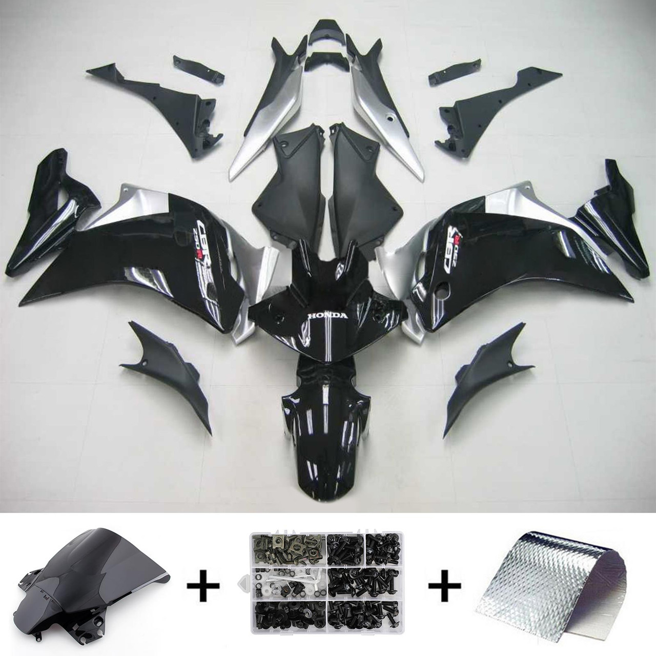 1115 Honda CBR250R Amotopart Fairing Kit Generic 101 Mad