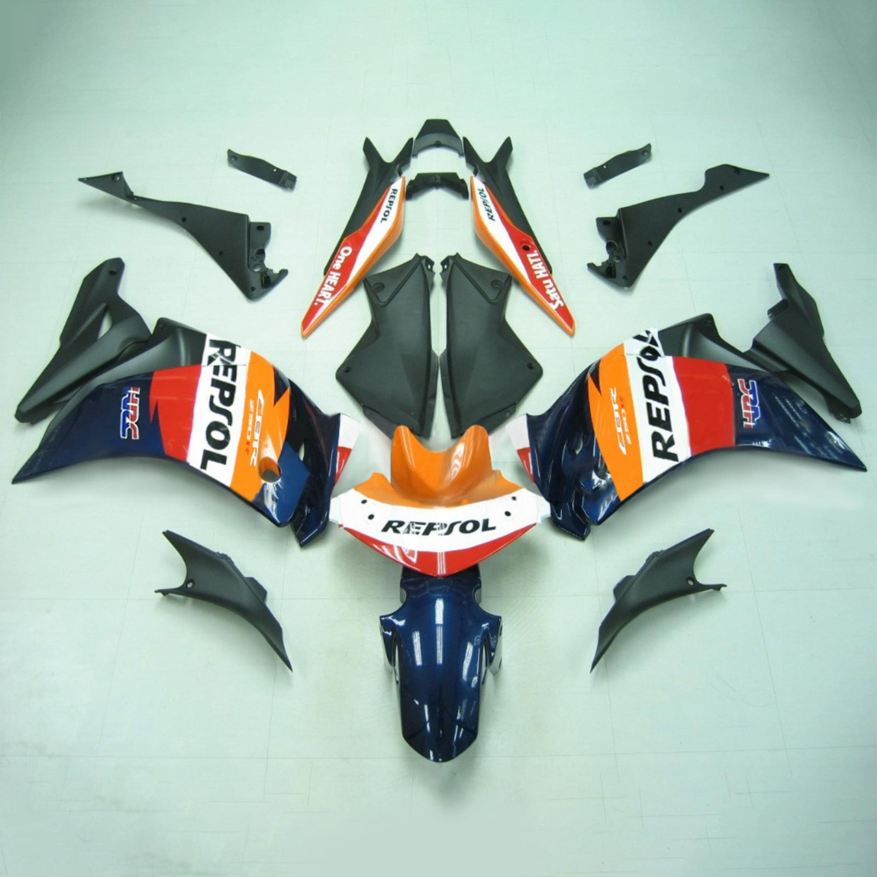 11-15 Honda CBR250R Amotopart Fairing Kit Generic #107