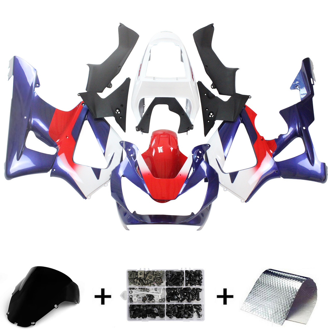 00-01 Honda CBR929RR Amotopart Fairing Kit Generic #132