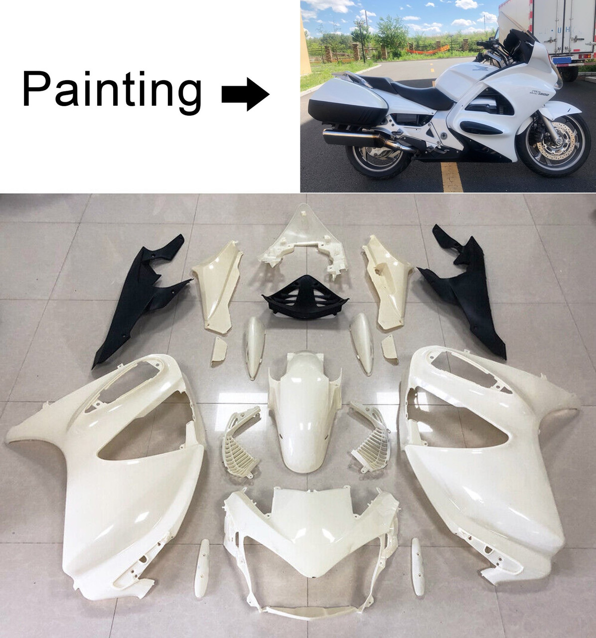 02-16 Honda ST1300 STX1300 Amotopart Fairing Kit Generic #108