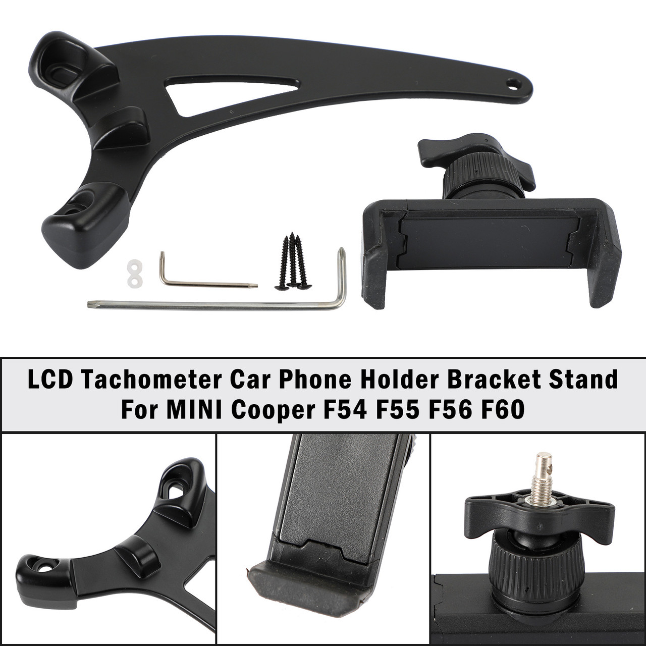 LCD Tachometer Car Phone Holder Bracket Stand For MINI Cooper F54 F55 F56 F60
