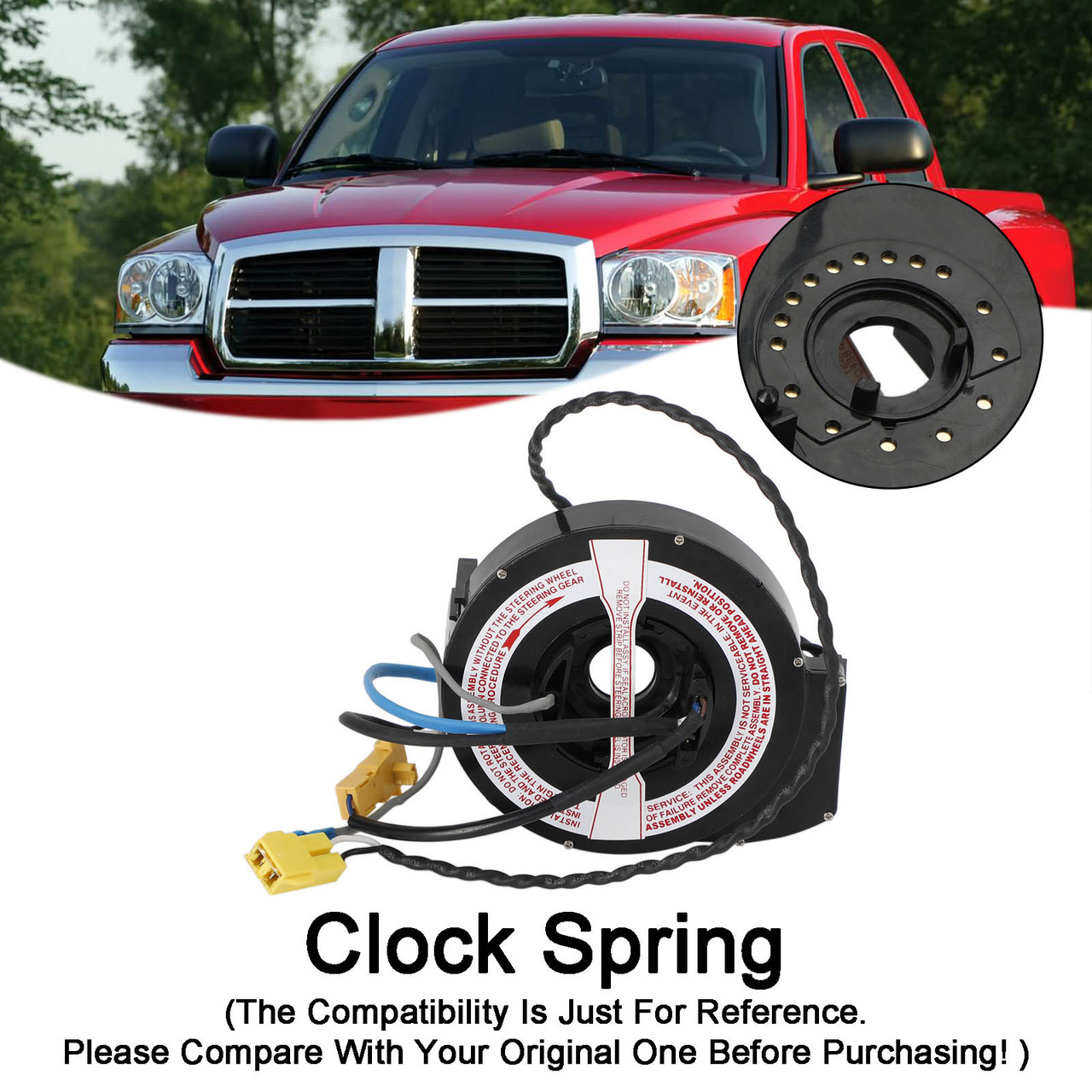 56020038AB 1998 Dodge Ram 1500 Speed Control Clock Spring