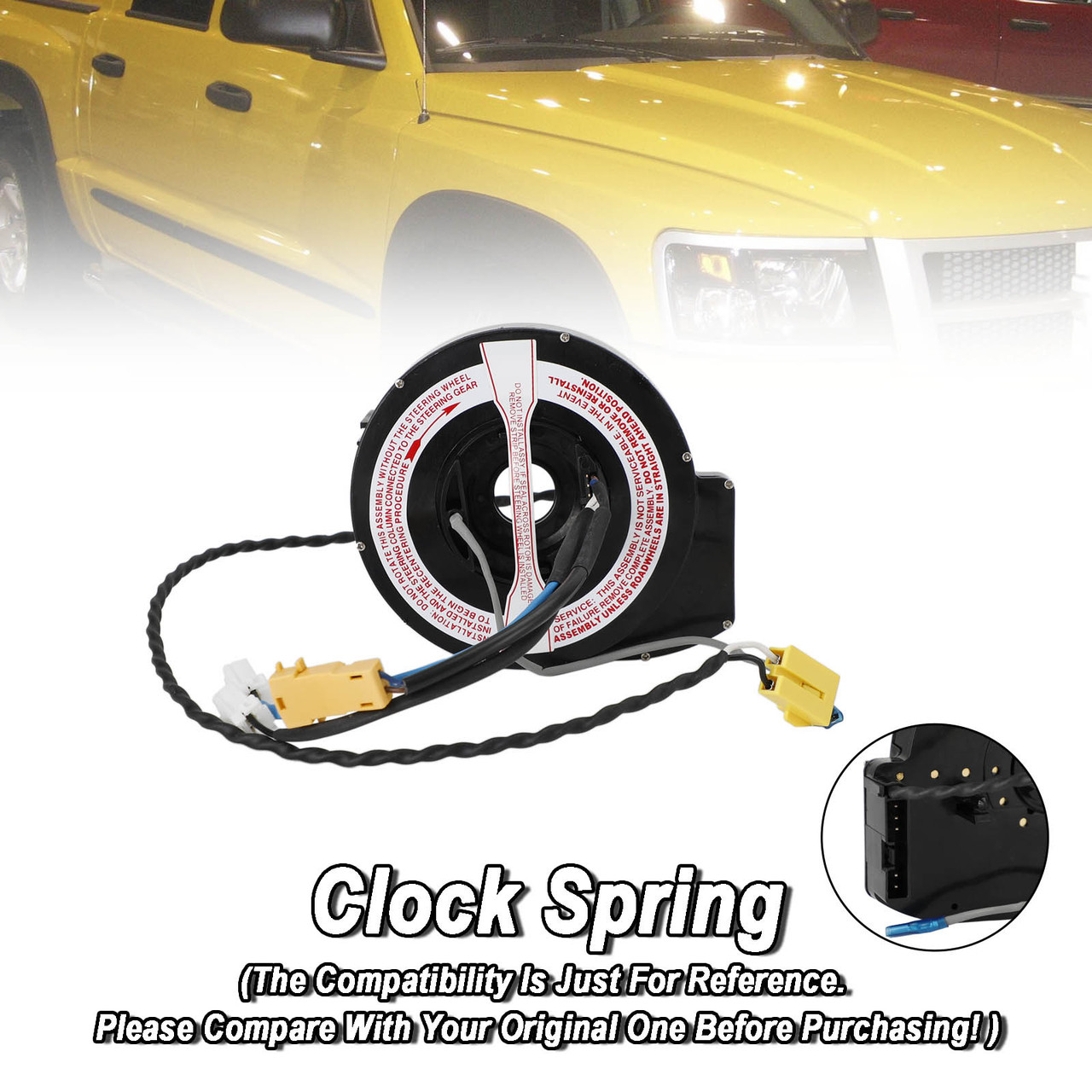 56020038AB 99-01 Dodge Ram 1500 Speed Control wo/Radio Controls Clock Spring