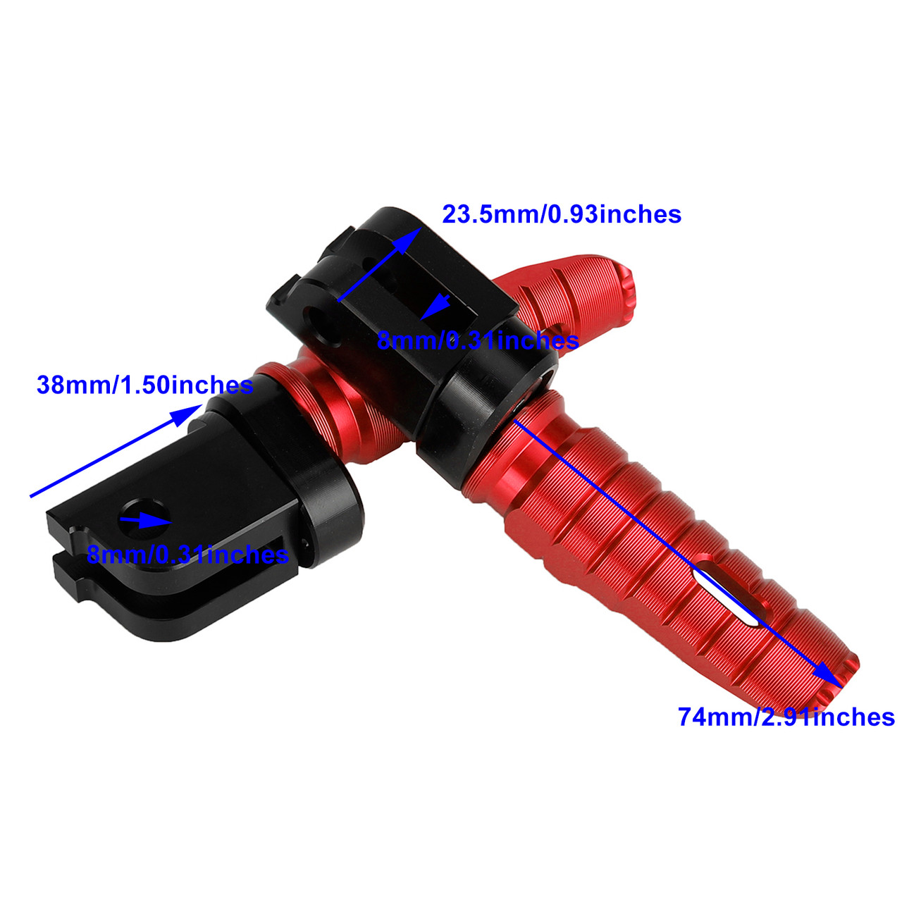 Front Footrests Foot Peg fit for Benelli Leoncino 500 18-22 502C 752S 19-22 RED
