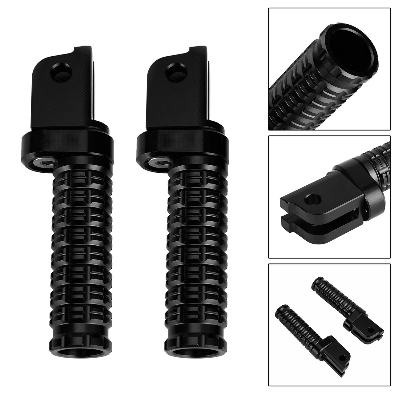 Front Footrests Foot Peg fit for Benelli Leoncino 800 2021-2022 KOVE 321RR 2022 BLK