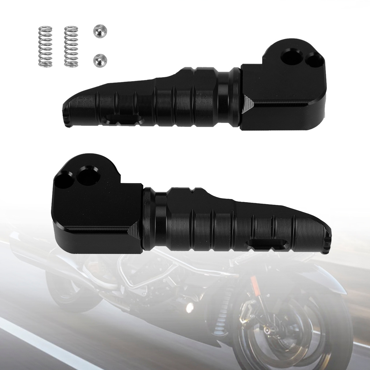 Rear Footrests Foot Peg fit for HONDA FORZA 750 NSS 750 2021-2022 BLK