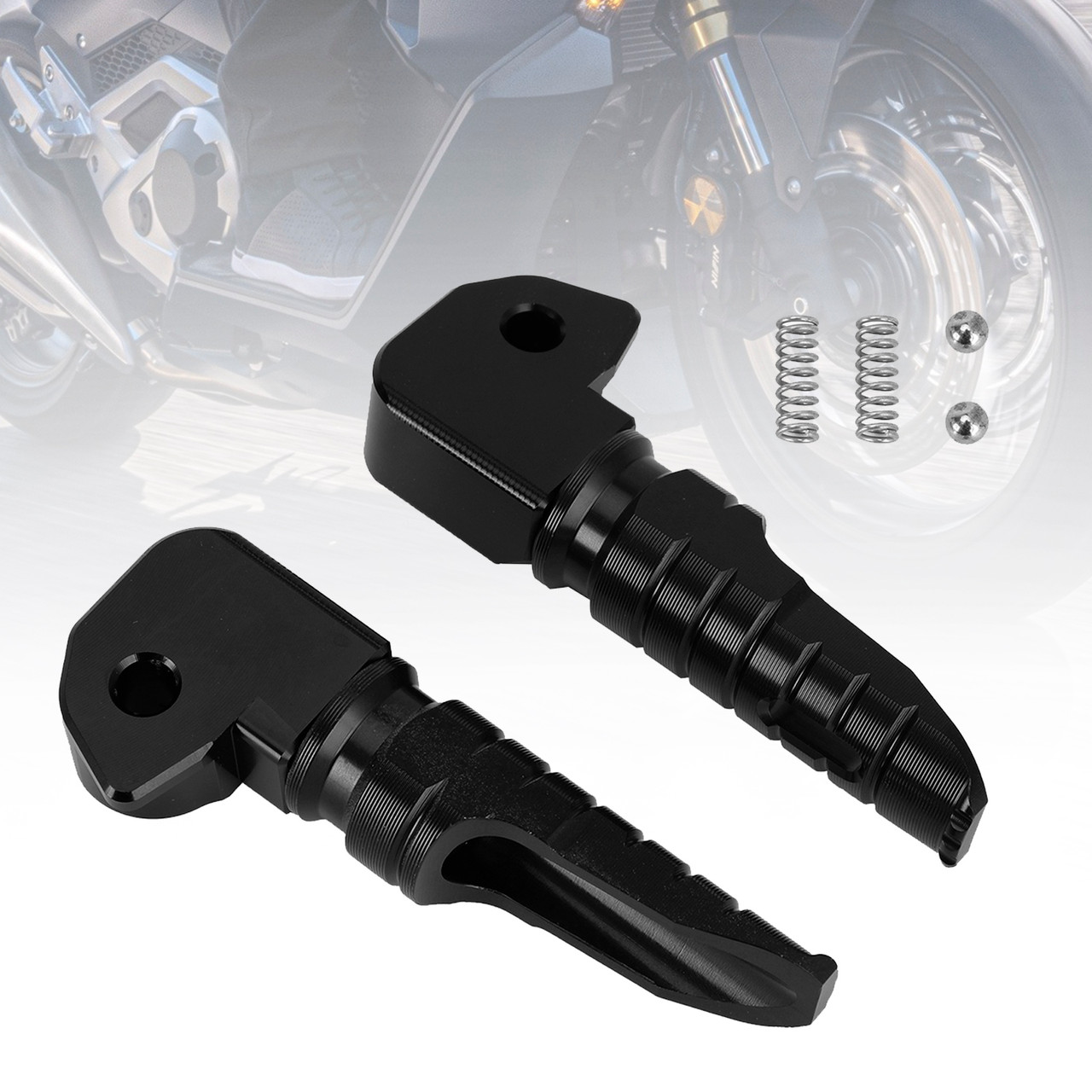 Rear Footrests Foot Peg fit for HONDA FORZA 750 NSS 750 2021-2022 BLK