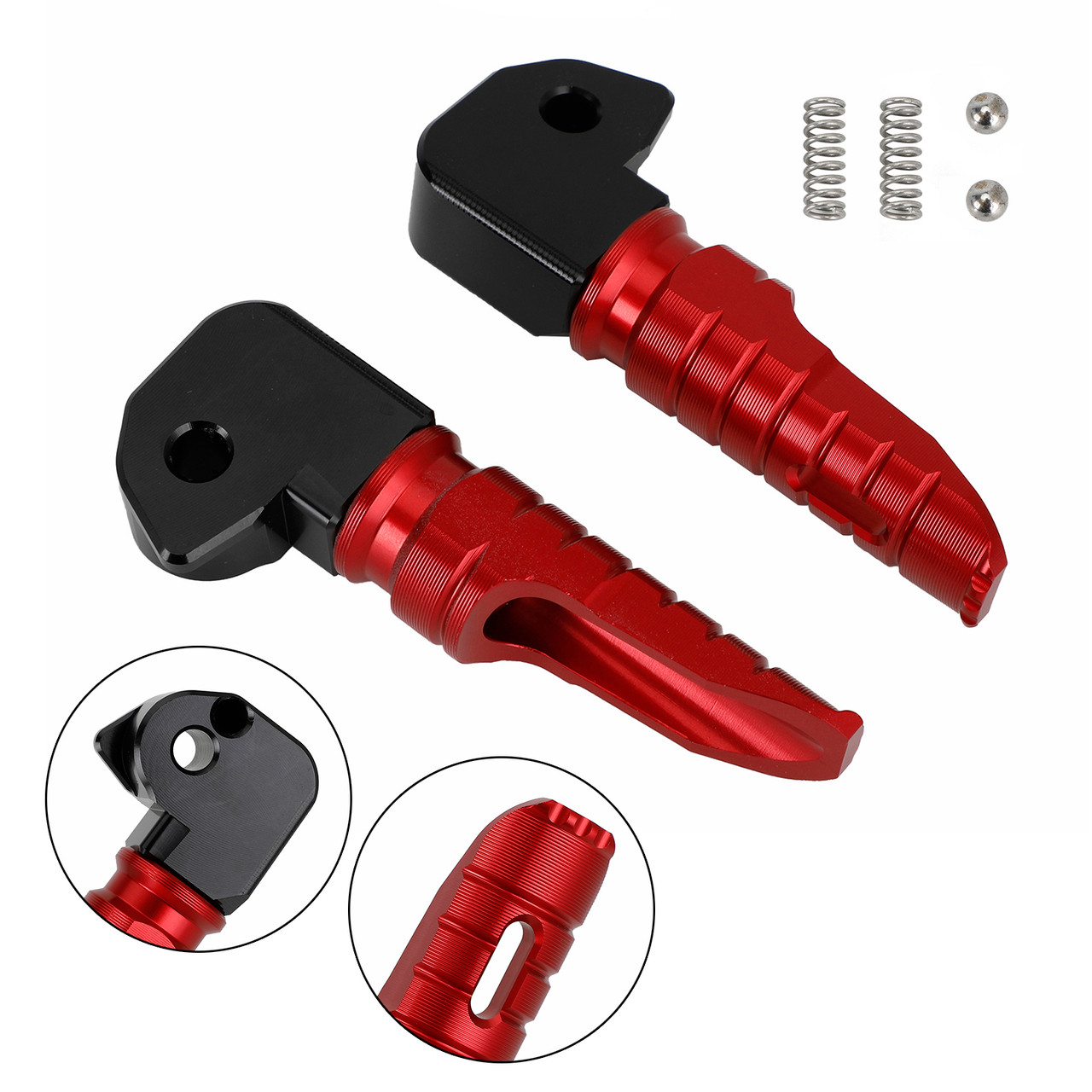 Rear Footrests Foot Peg fit for HONDA FORZA 750 NSS 750 2021-2022 RED