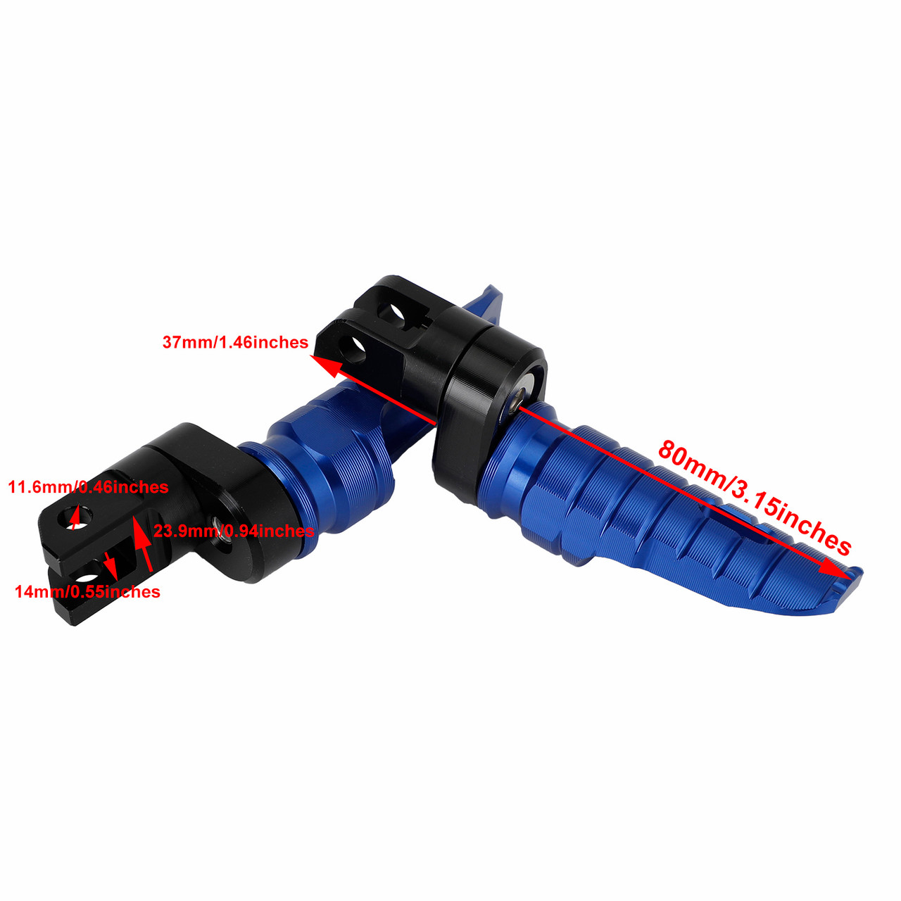 Front Footrests Foot Peg fit for Benelli Tornado 252R 302R 2021-22 TNT 899 2022 BLUE