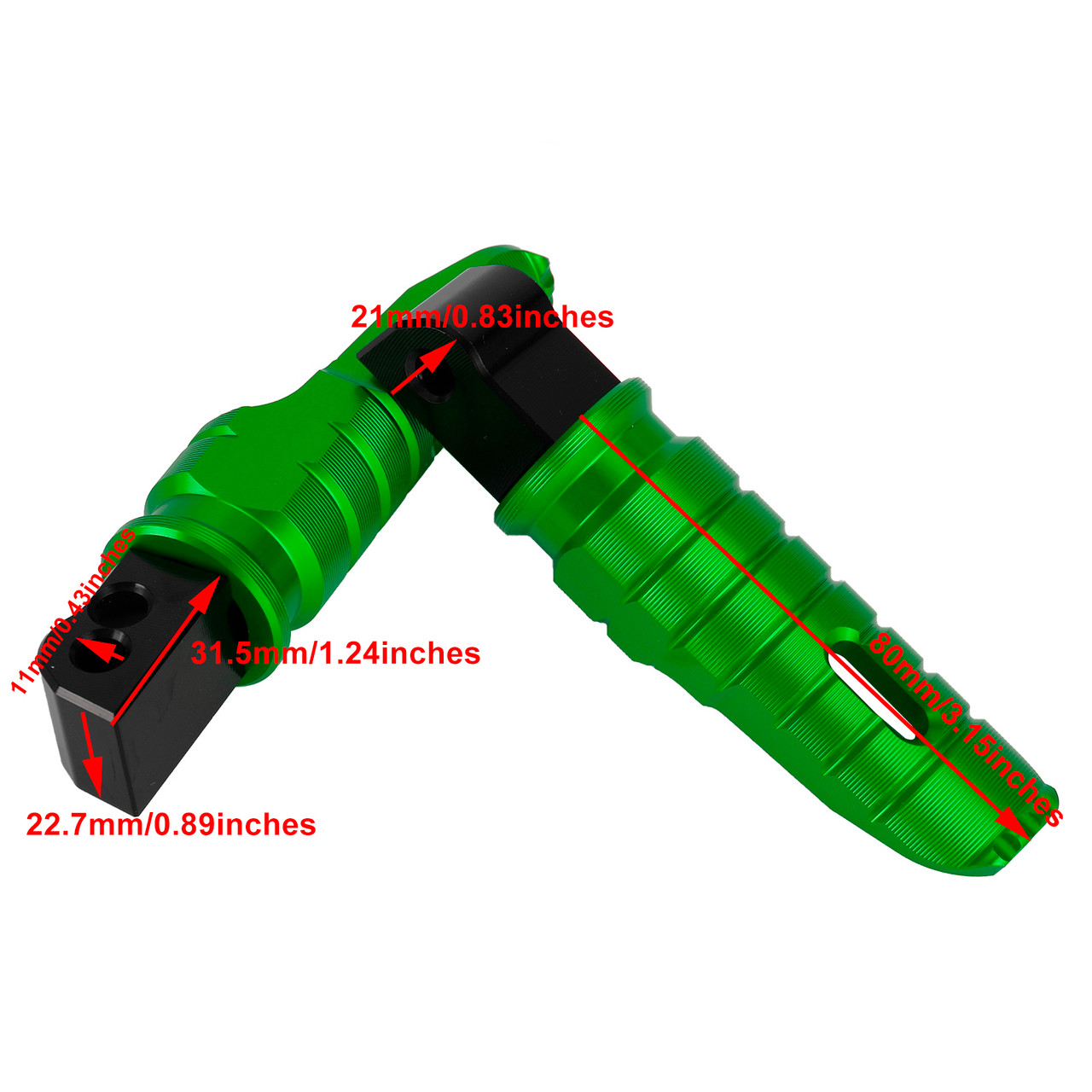 Rear Footrests Foot Peg fit for Benelli Tornado 302R BN302S TNT 600I 2018-2022 GREEN